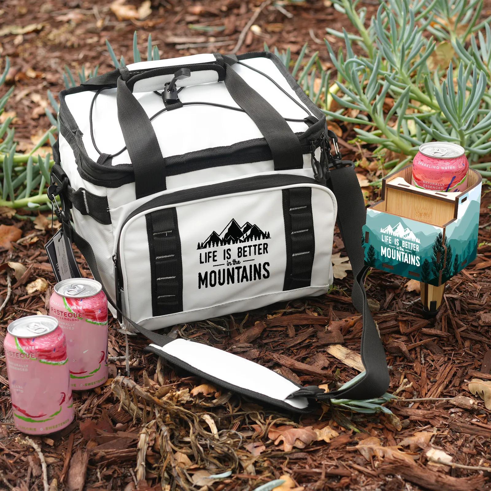 Outdoor Kit Cooler Bag with Cup Holder - 12 Can