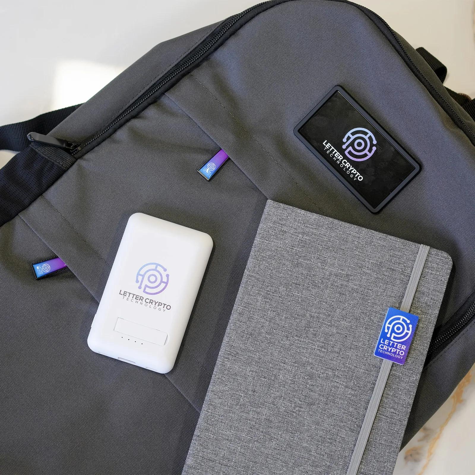 Onboarding Kit RPET Backpack with Wireless Powerbank