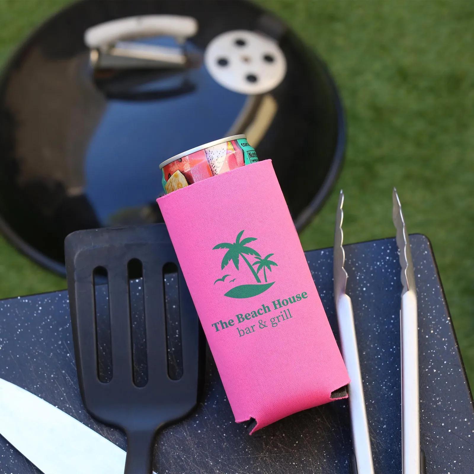 Custom Koozies Slim Can Budget Foam - 12 oz - product view 3