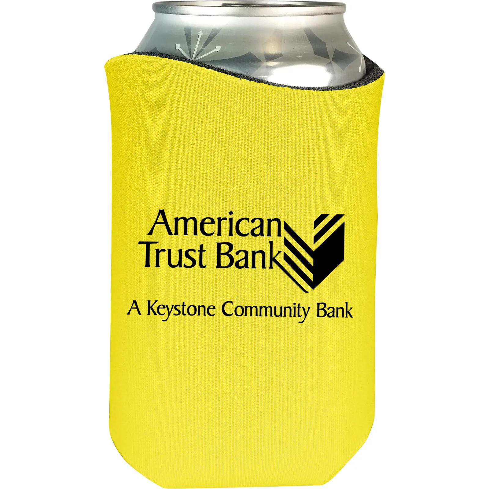 Can Cooler Curved Edge Scuba Foam - 12 oz