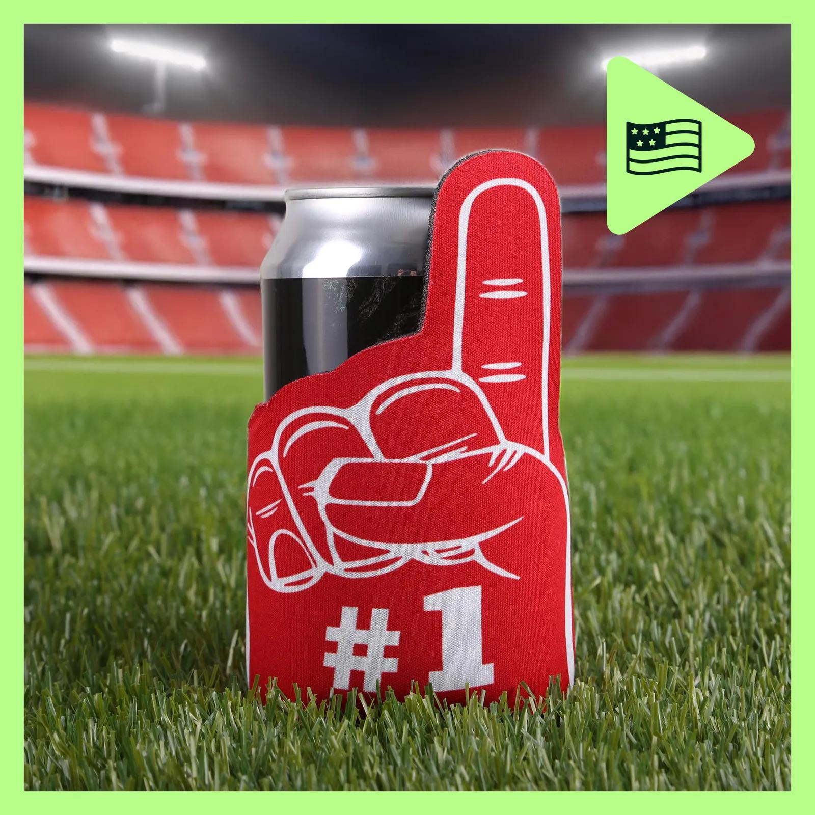 Can Cooler Foam Finger Shape Scuba Foam - 12 oz - product view 4