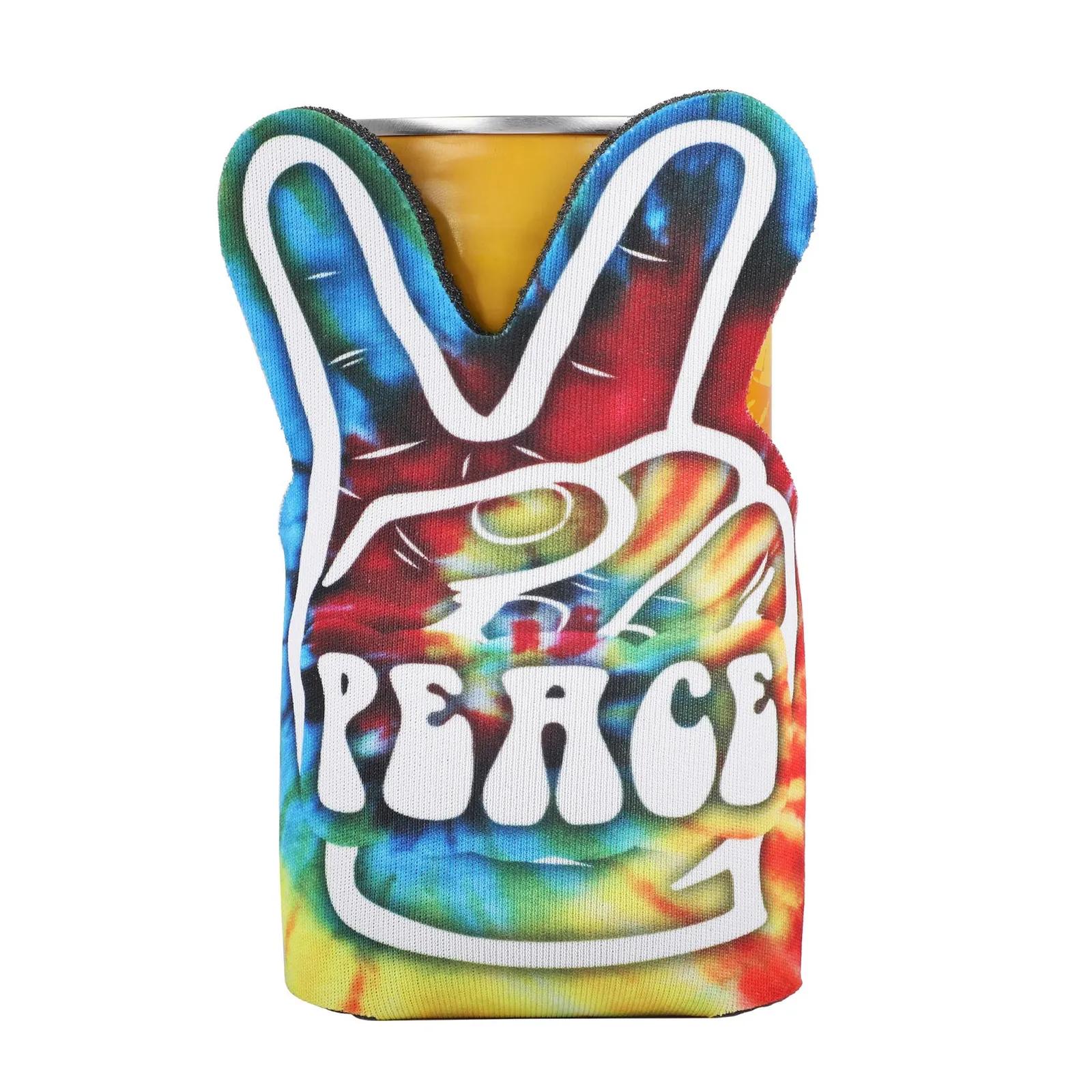 Can Cooler Peace Sign Shape High Density Foam - product view 3