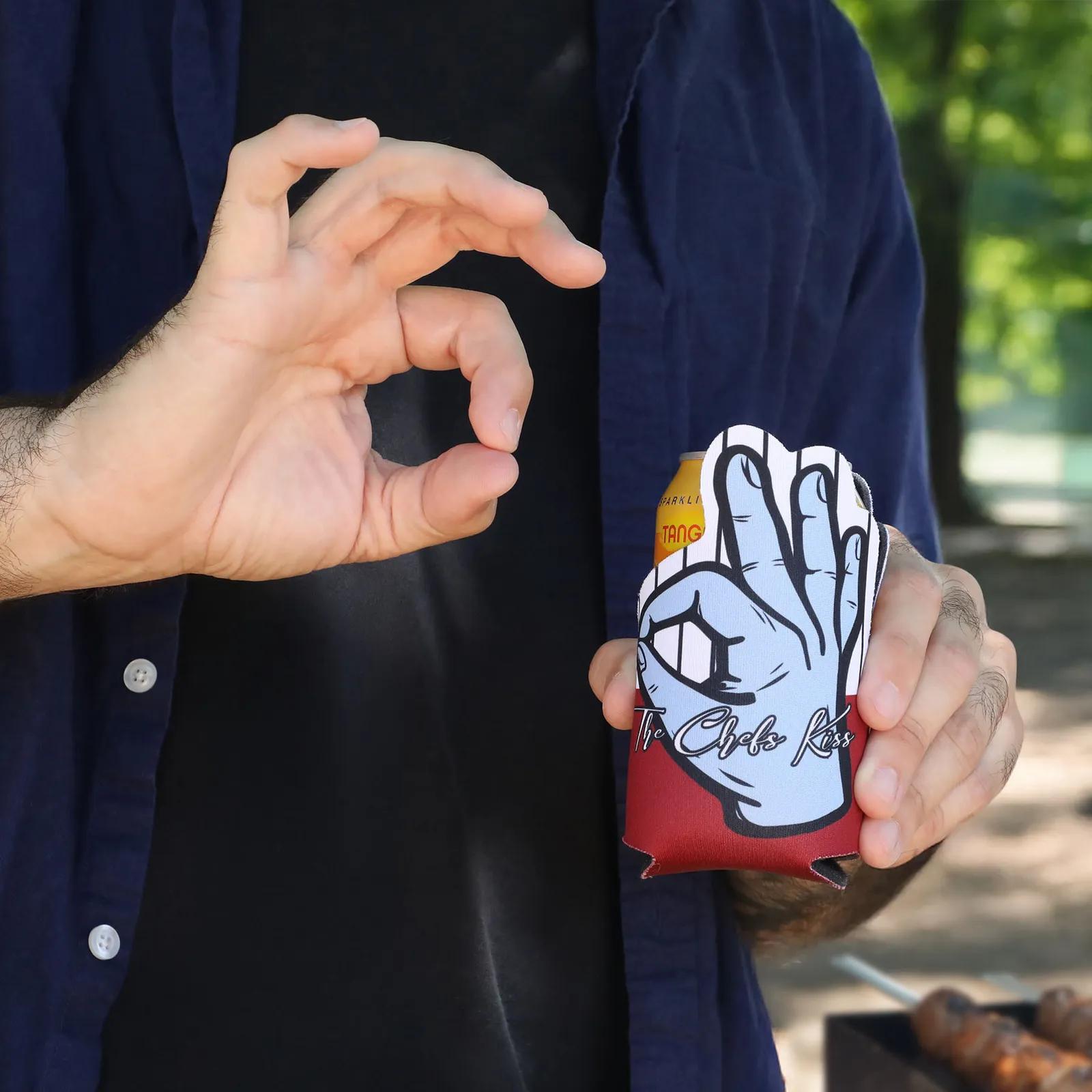 Can Cooler OK Hand Shape High Density Foam