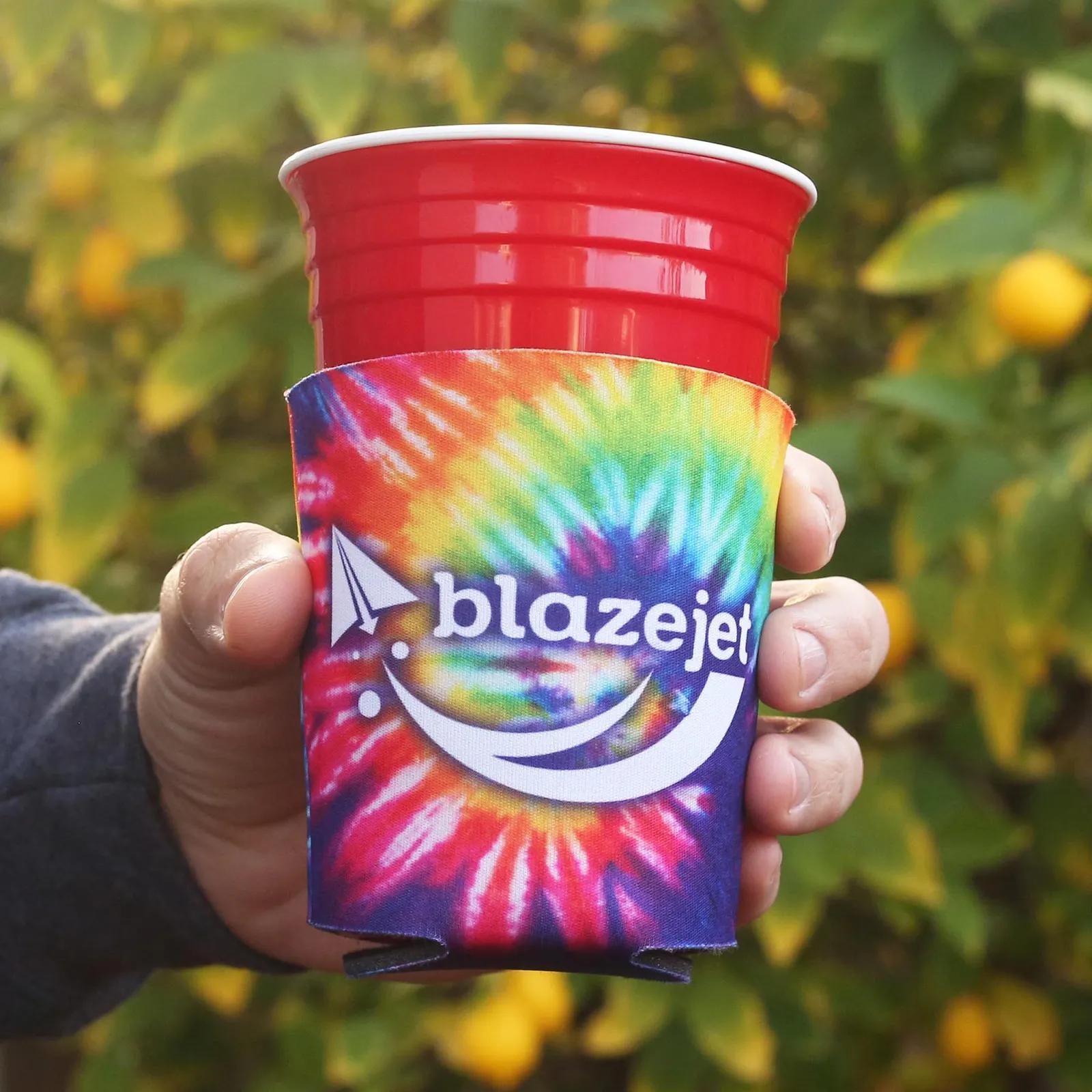 Party Cup Cooler Full Color Scuba Foam - product view 2