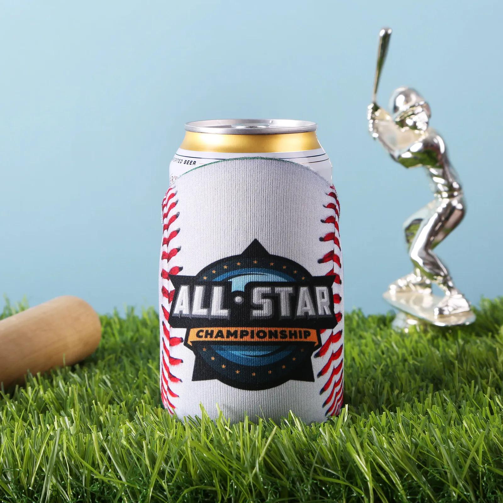 Custom Koozies Round Top Can Cooler Scuba Foam - 4 x 4 in - product view 2