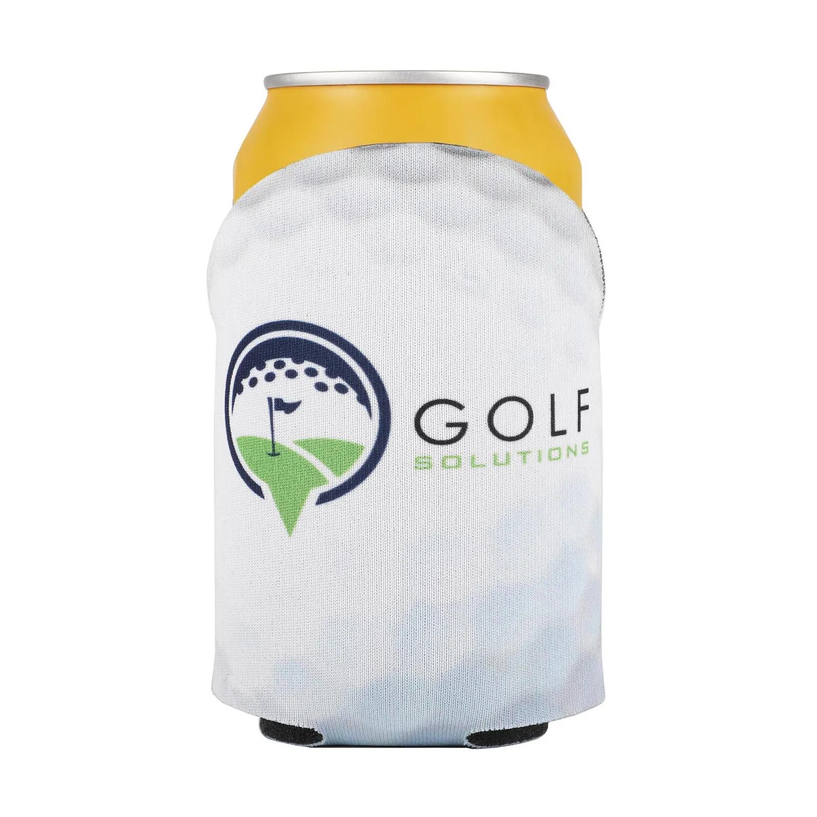 Custom Koozies Round Top Can Cooler Scuba Foam - 4 x 4 in - product view 7