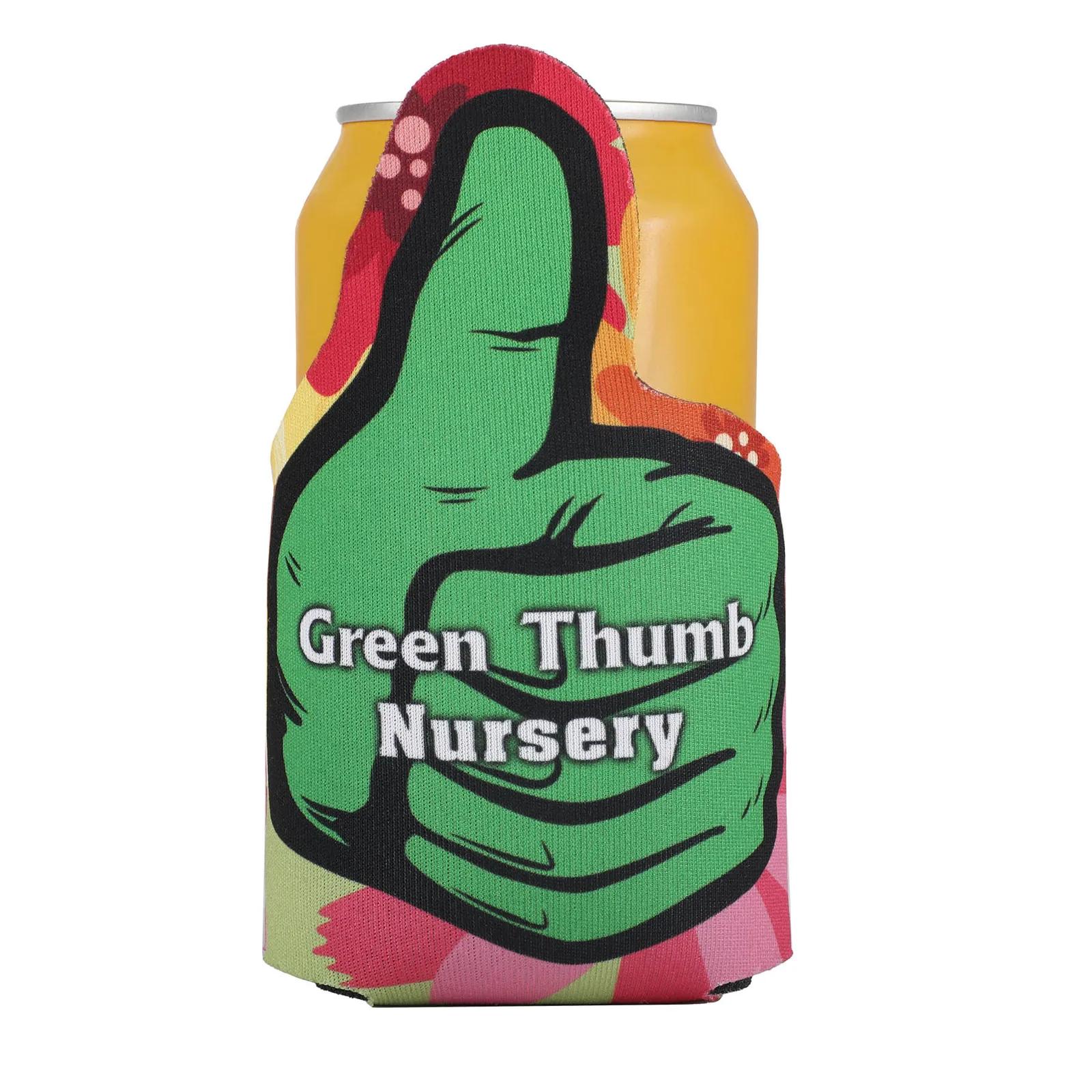 Custom Koozies Thumbs Up Can Cooler High-Density Foam - 4 x 4 in - product view 3