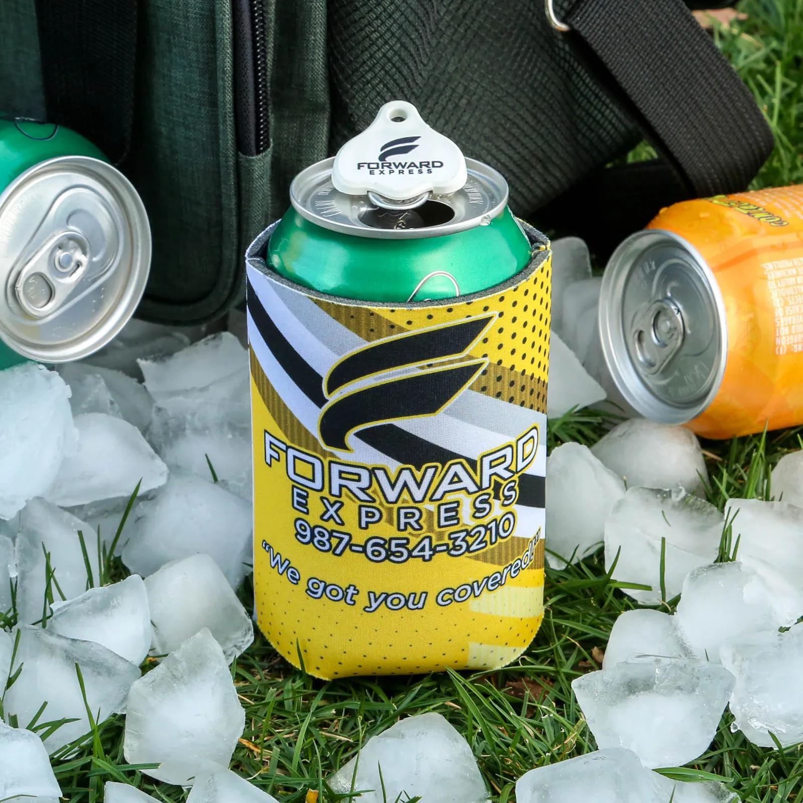 Can Cooler Combo with Cappy Lid Scuba Foam - 4 x 7.5 in