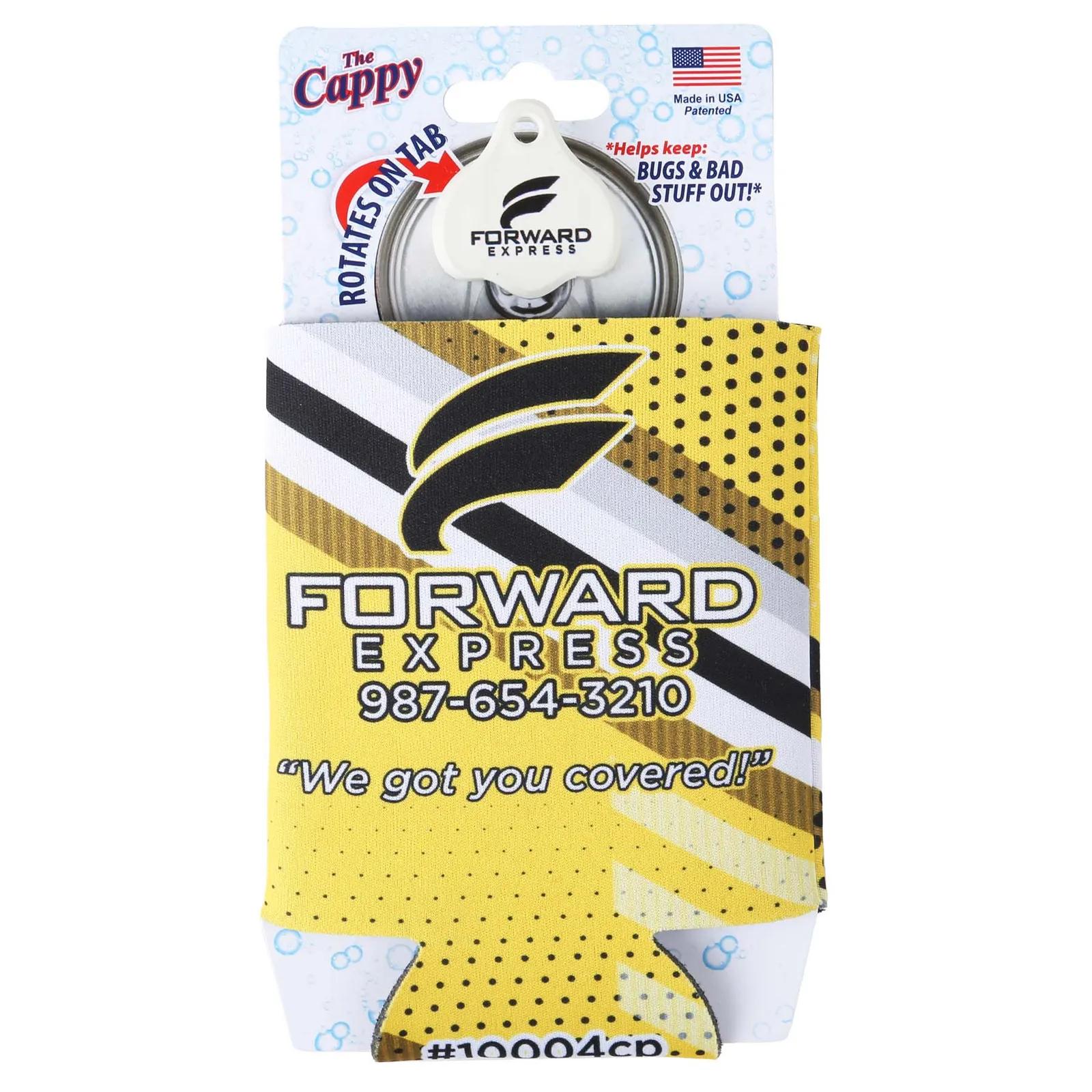 Can Cooler Combo with Cappy Lid Scuba Foam - 4 x 7.5 in - product view 2