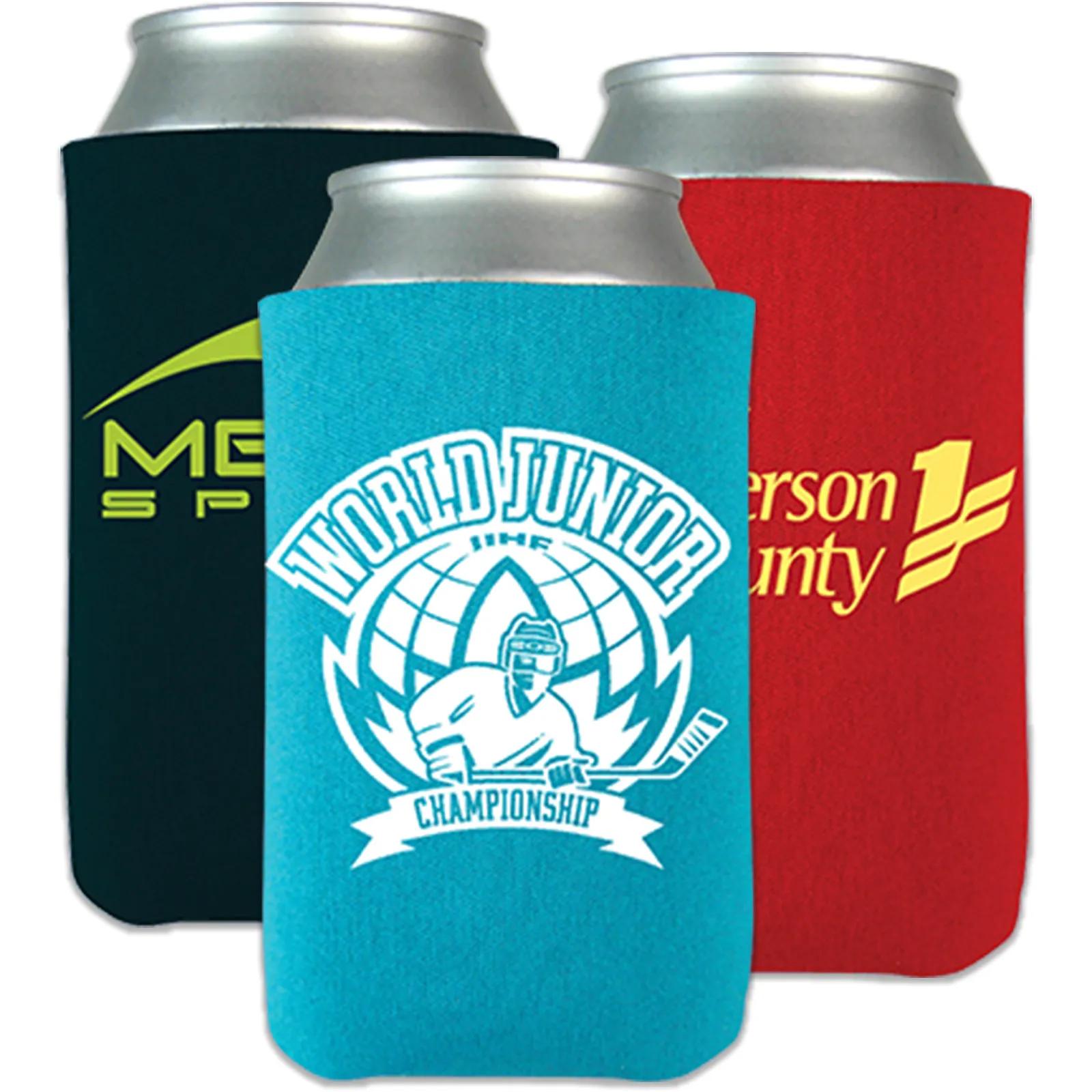 Custom Koozies Can Cooler High-Density Scuba Foam - 4 x 4.25 in