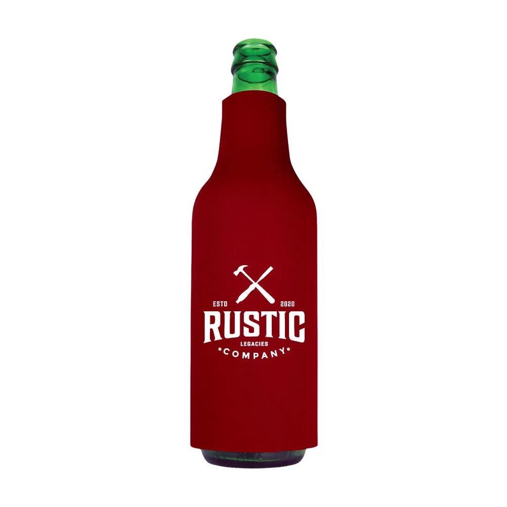 Bottle Cooler Slide-On High-Density Scuba Foam - 4 x 7.5 in - product view 4