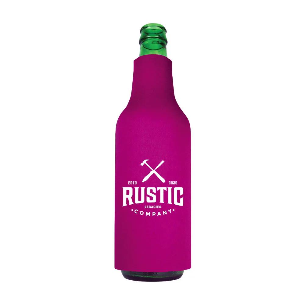 Bottle Cooler Slide-On High-Density Scuba Foam - 4 x 7.5 in - product view 6