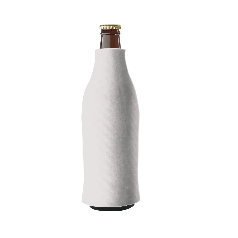 Bottle Cooler Sleeve Full Color Slide-On Scuba Foam - 4 x 7.5 in - blank view 3