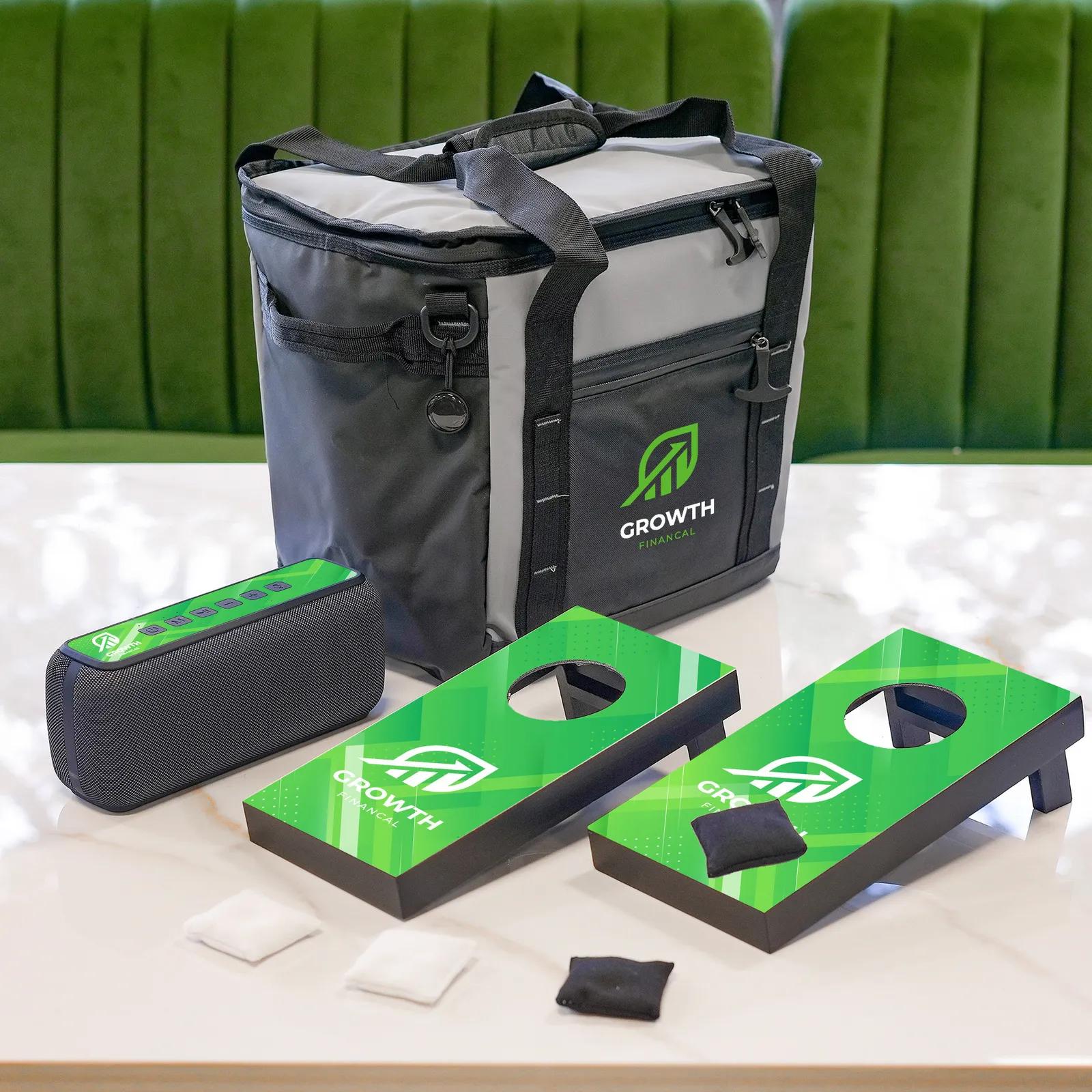 Office Party Kit Desktop Cornhole Speaker Cooler Bag - 12.5 x 12 x 9 in