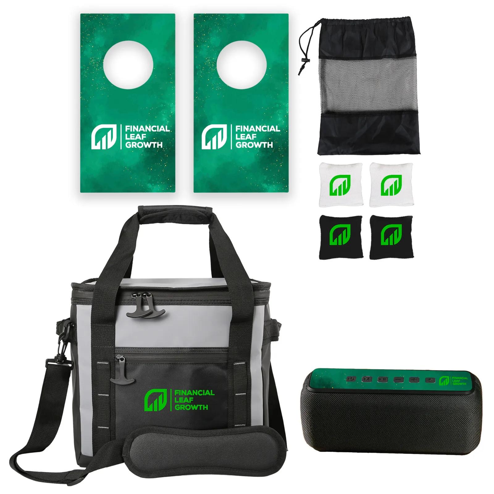 Office Party Kit Desktop Cornhole Speaker Cooler Bag - 12.5 x 12 x 9 in - product view 2
