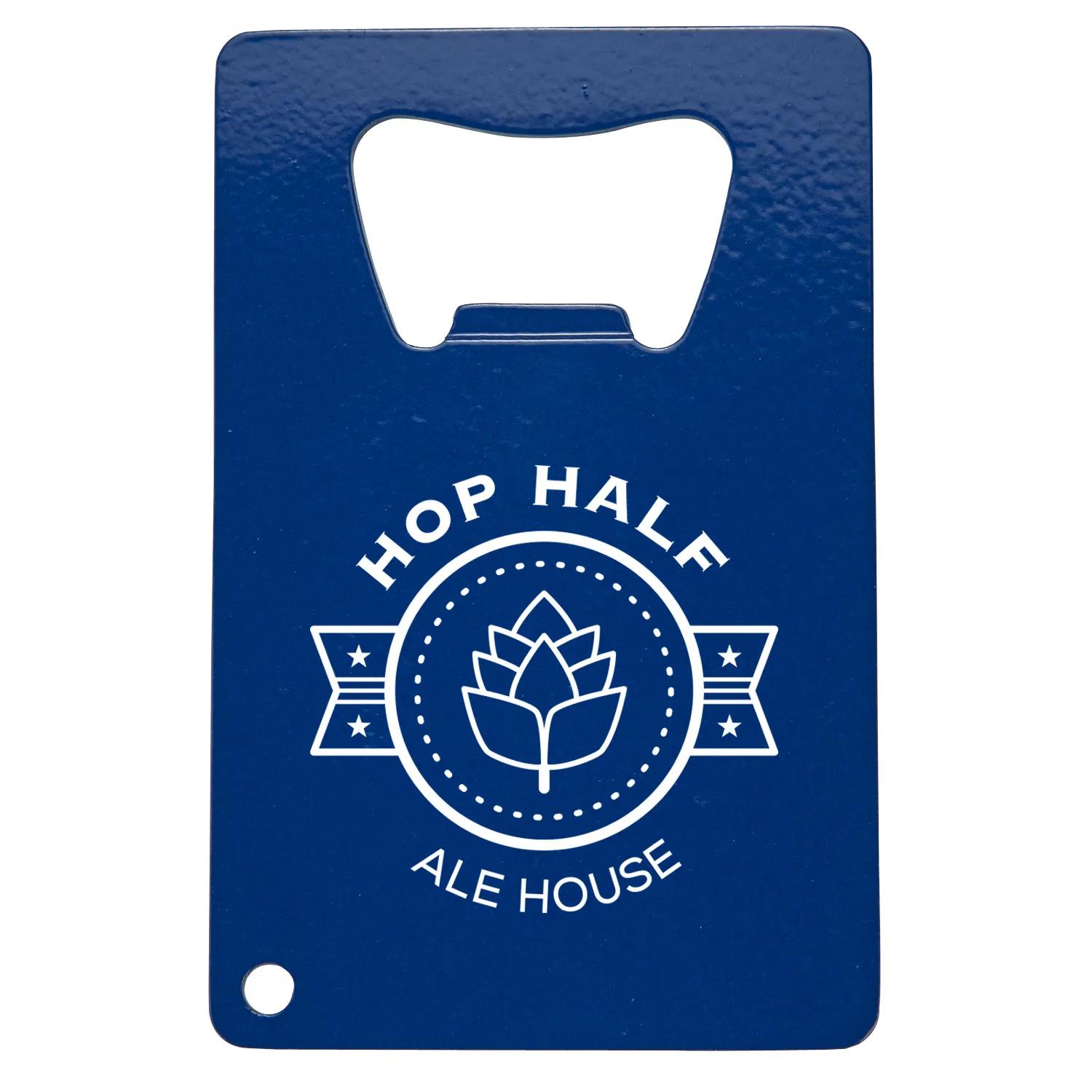 Stainless Steel Credit Card Bottle Opener - 3 1/4 in - product view 2