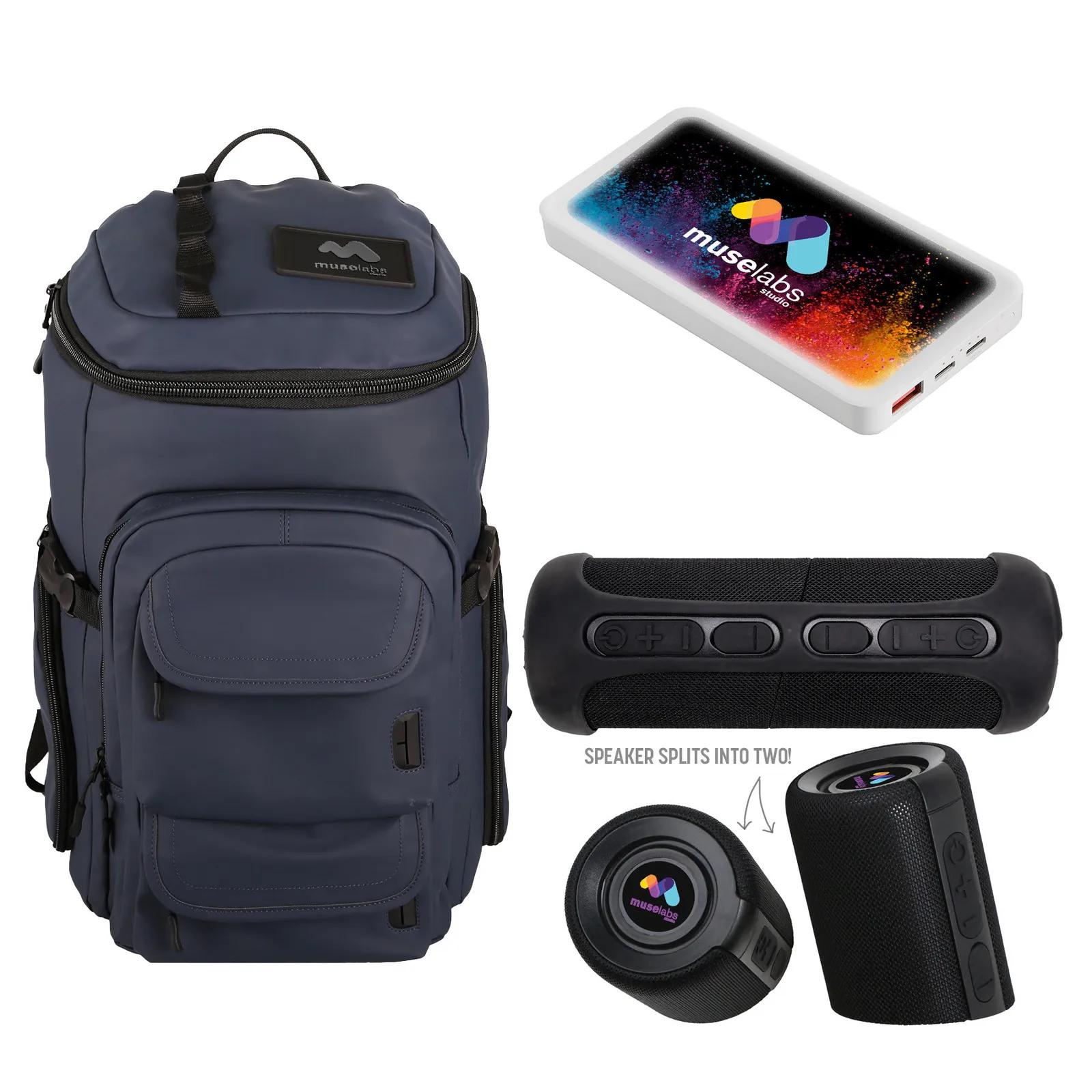 Tech Kit with Backpack Power Bank and Speaker - 15 x 21 in - product view 2