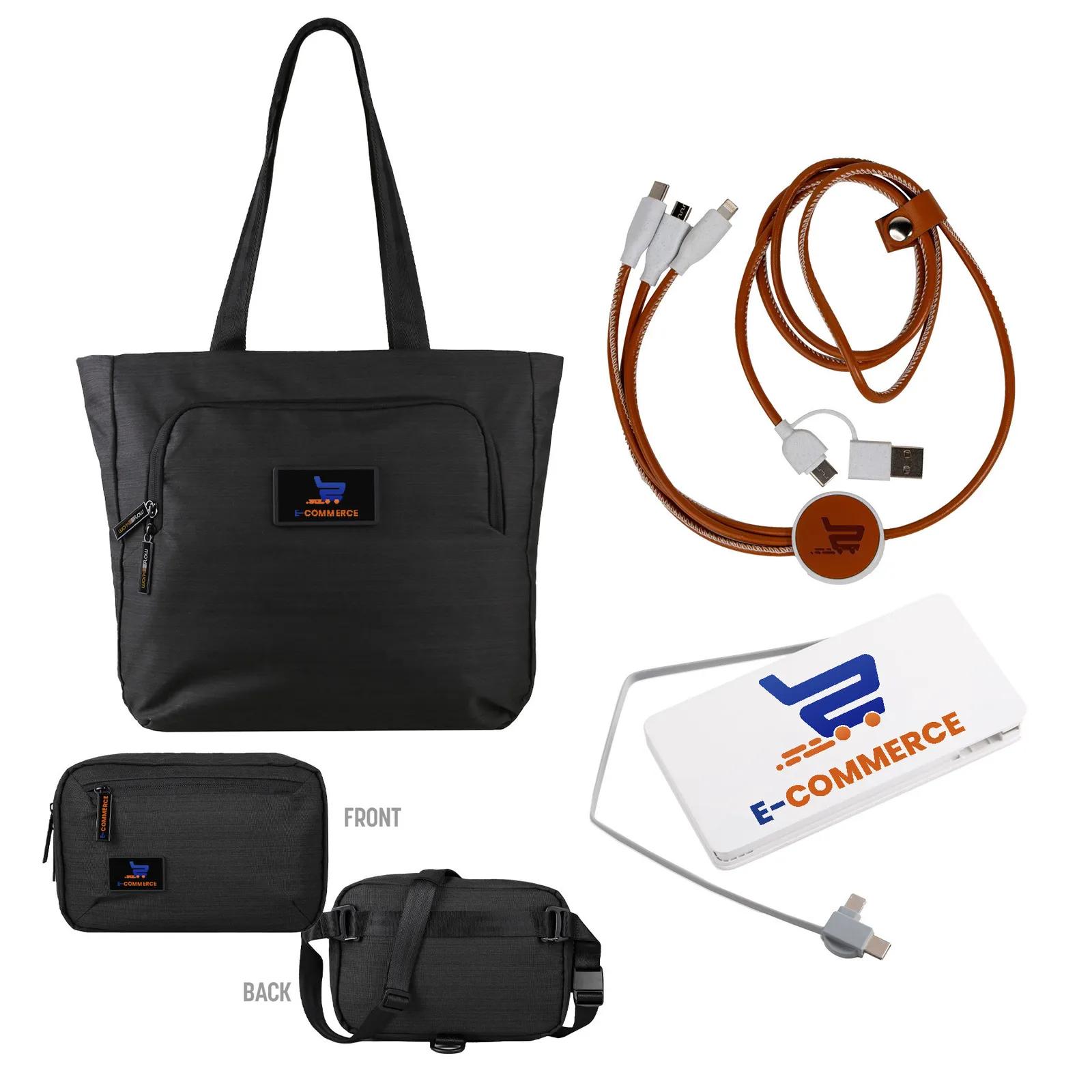 Snow Canvas Carry-All Kit with Sling and Cables - 18 x 13 in - product view 2