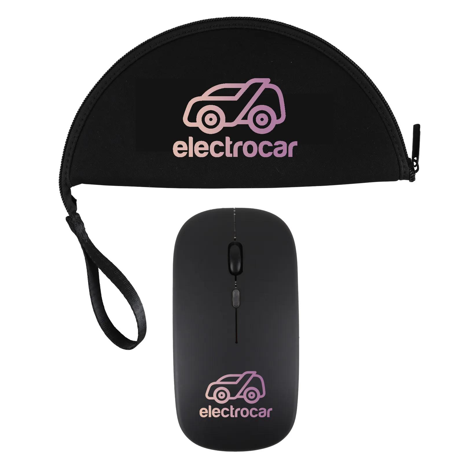 Mouse Kit with Pad Pouch and LED Mouse - 9 in DIA - product view 2