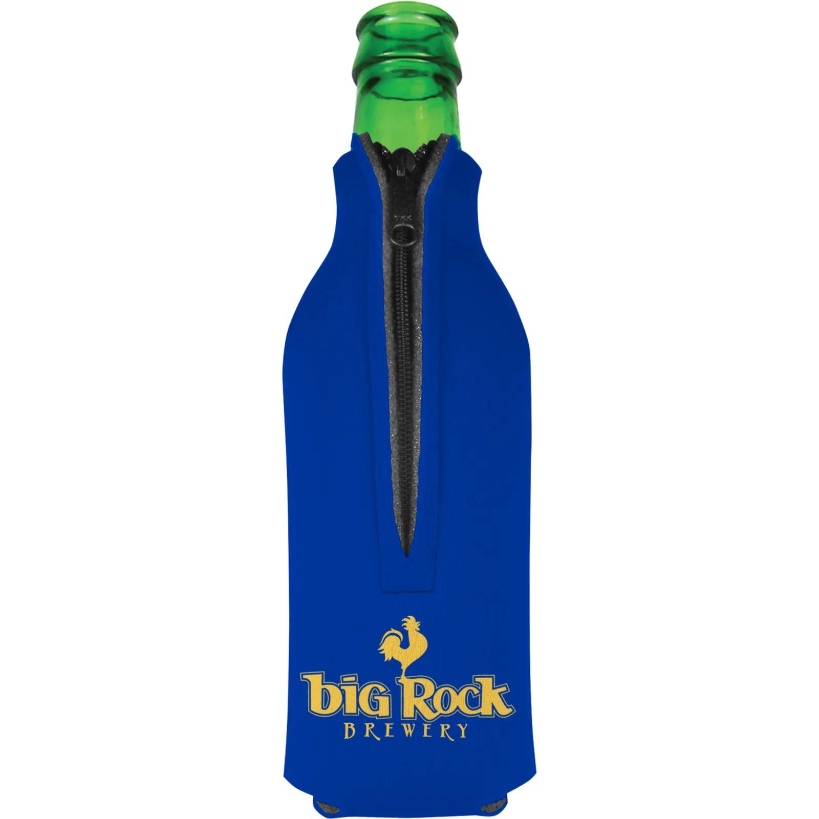 Bottle Cooler Zipper Scuba Foam American Made - product view 7