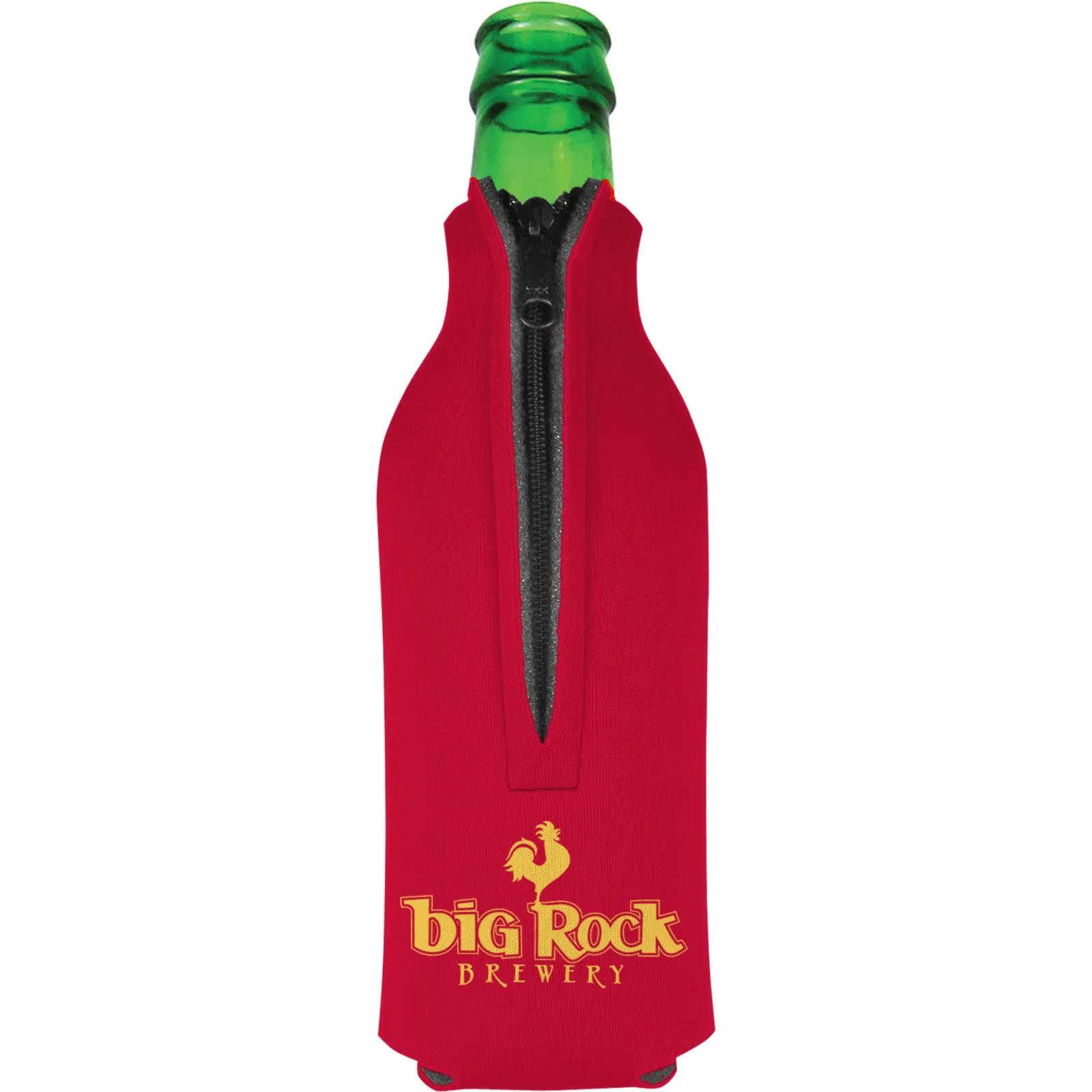 Bottle Cooler Zipper Scuba Foam American Made - product view 8