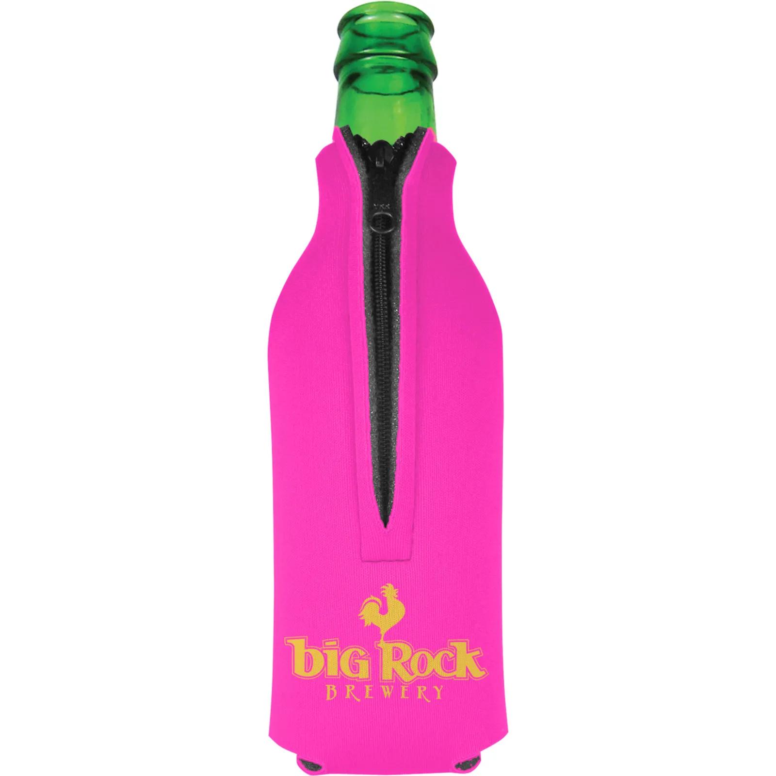 Bottle Cooler Zipper Scuba Foam American Made - product view 11