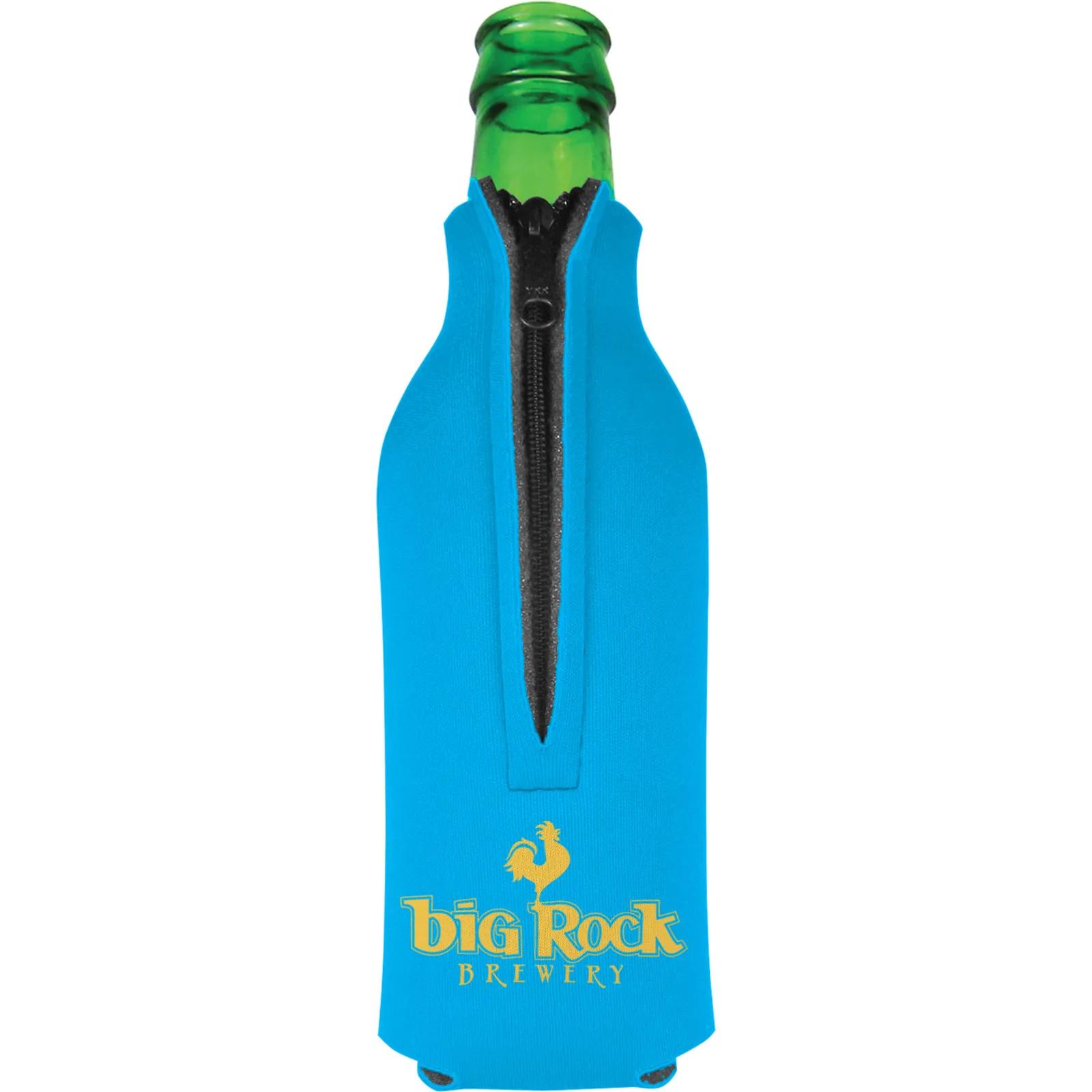 Bottle Cooler Zipper Scuba Foam American Made - product view 13