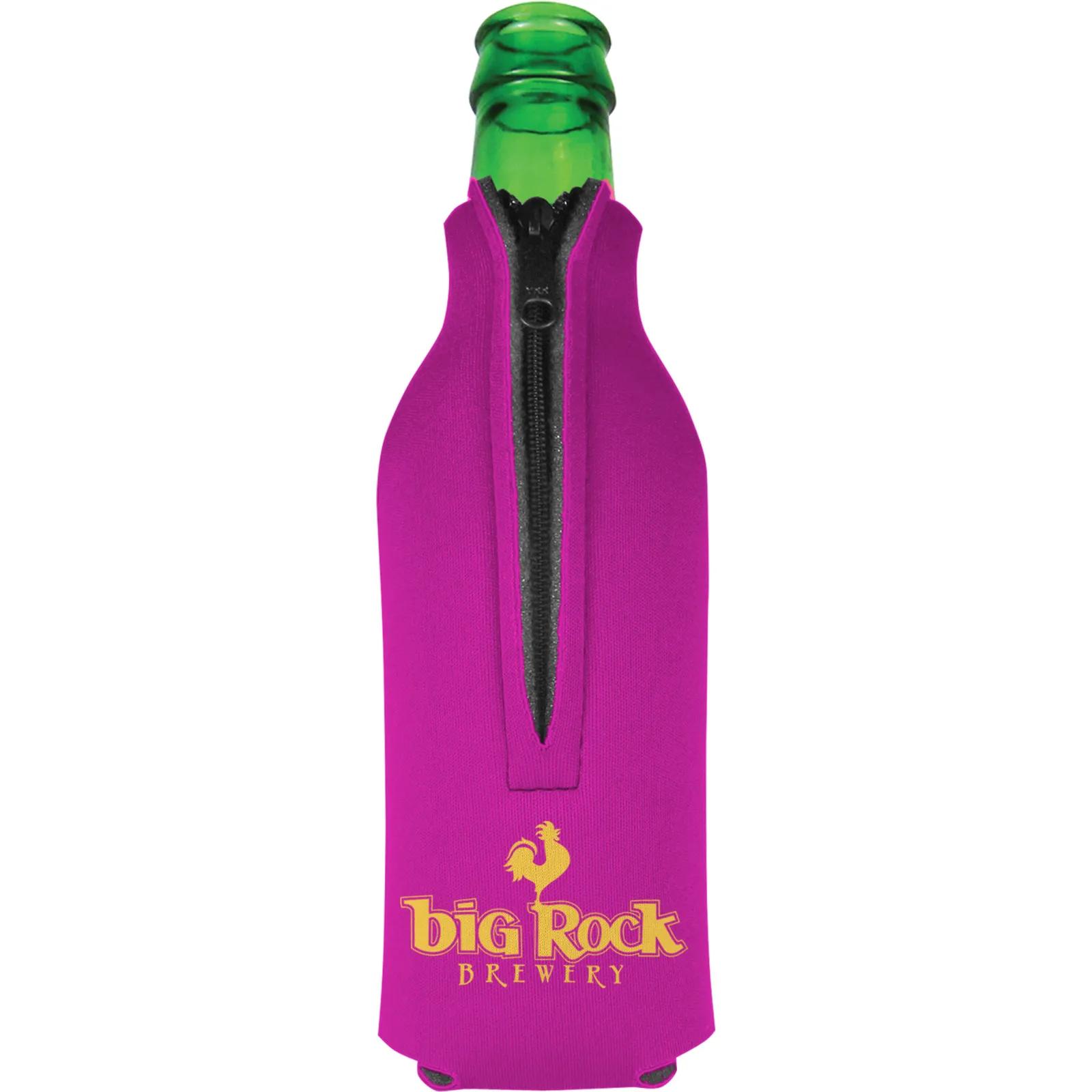 Bottle Cooler Zipper Scuba Foam American Made - product view 14