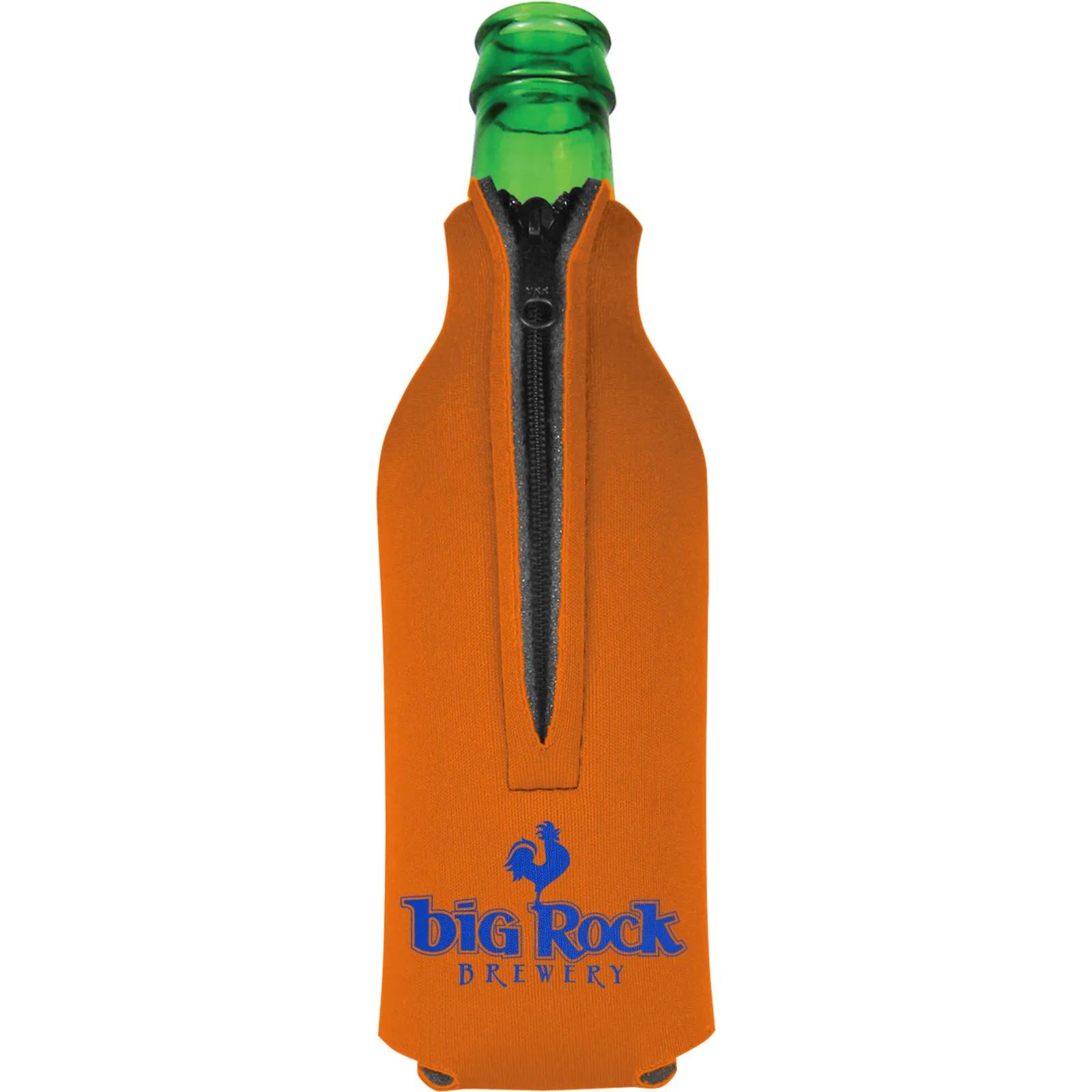 Bottle Cooler Zipper Scuba Foam American Made - product view 25