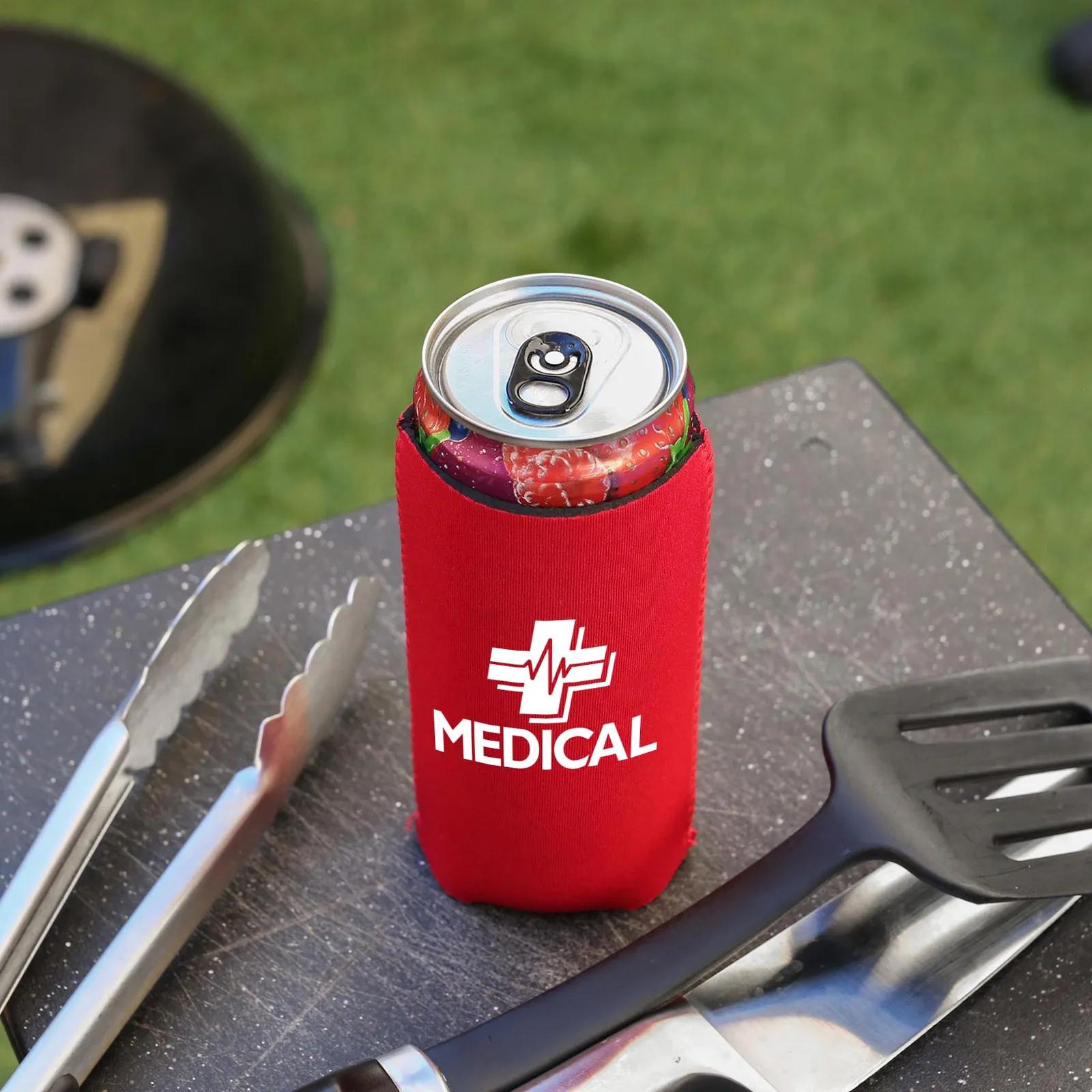 Custom Koozies Slim Neoprene Collapsible - 12 oz - product view 2