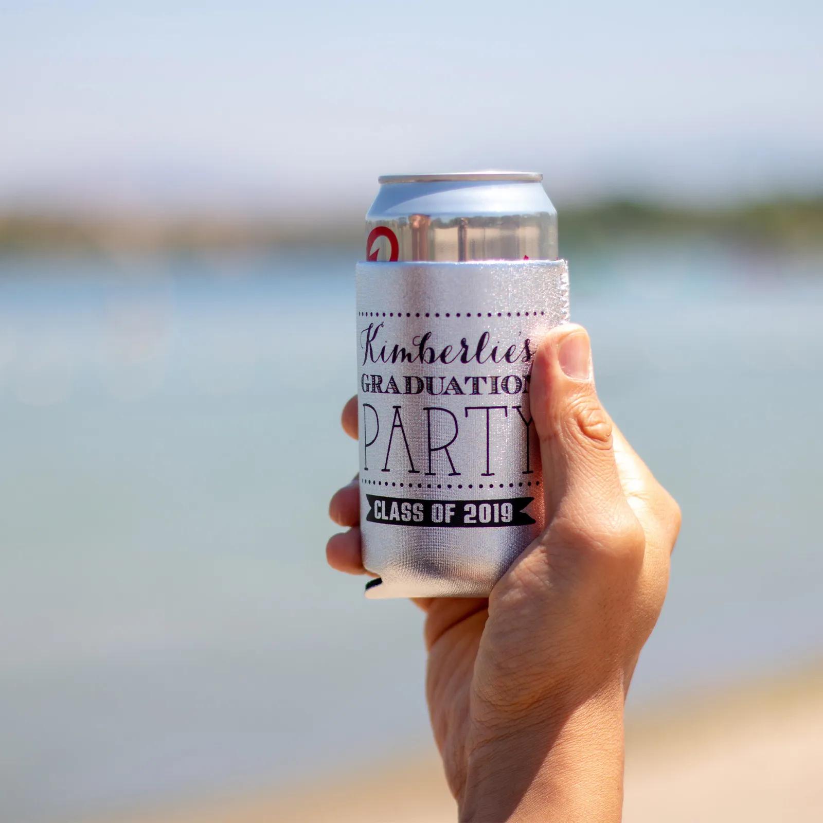 Custom Koozies Metallic Neoprene Collapsible - 12 oz - product view 2