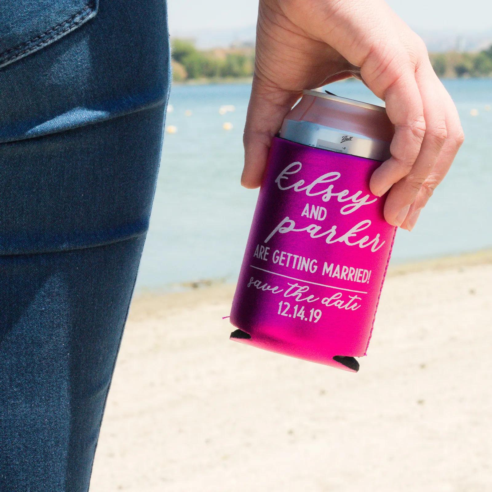 Custom Koozies Metallic Neoprene Collapsible - 12 oz - product view 4