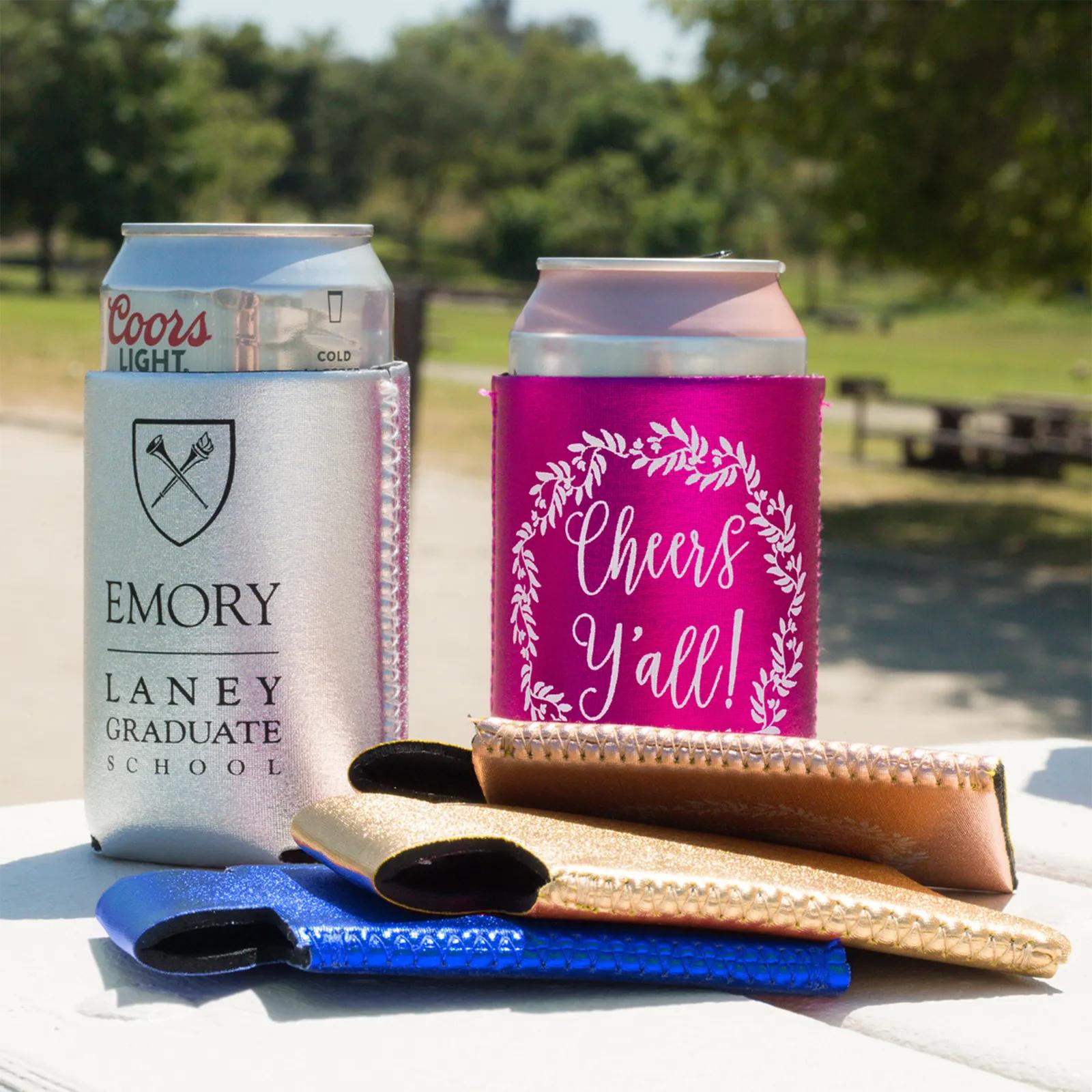 Custom Koozies Metallic Neoprene Collapsible - 12 oz - product view 7