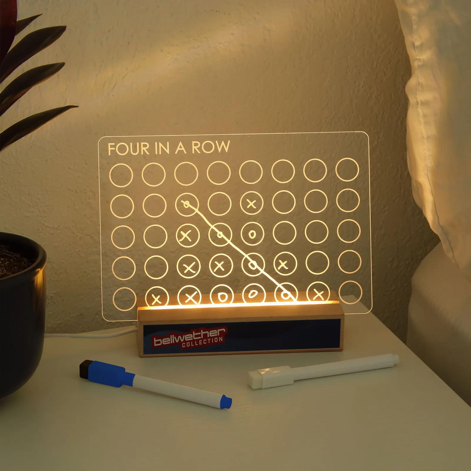 Desktop Game Set LED Light-Up Beechwood Base - product view 2