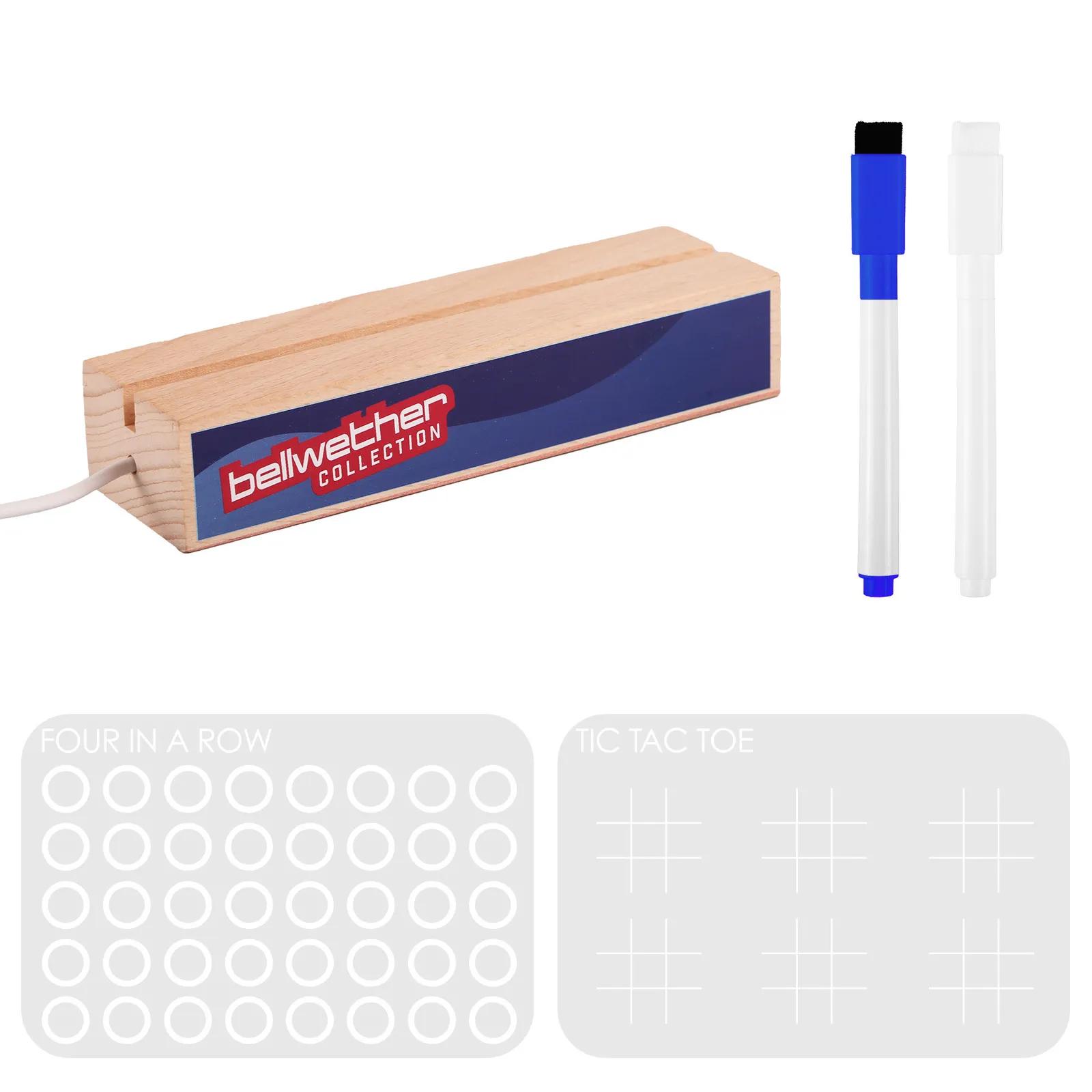 Desktop Game Set LED Light-Up Beechwood Base - product view 4