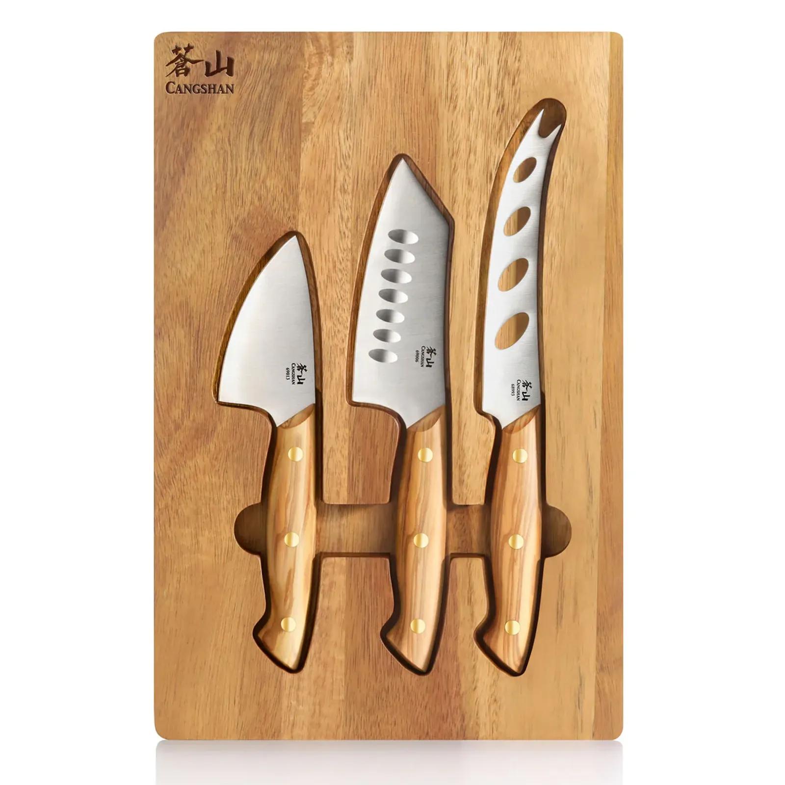 Cangshan Cheese Knife Set Olive Wood (3 Piece)