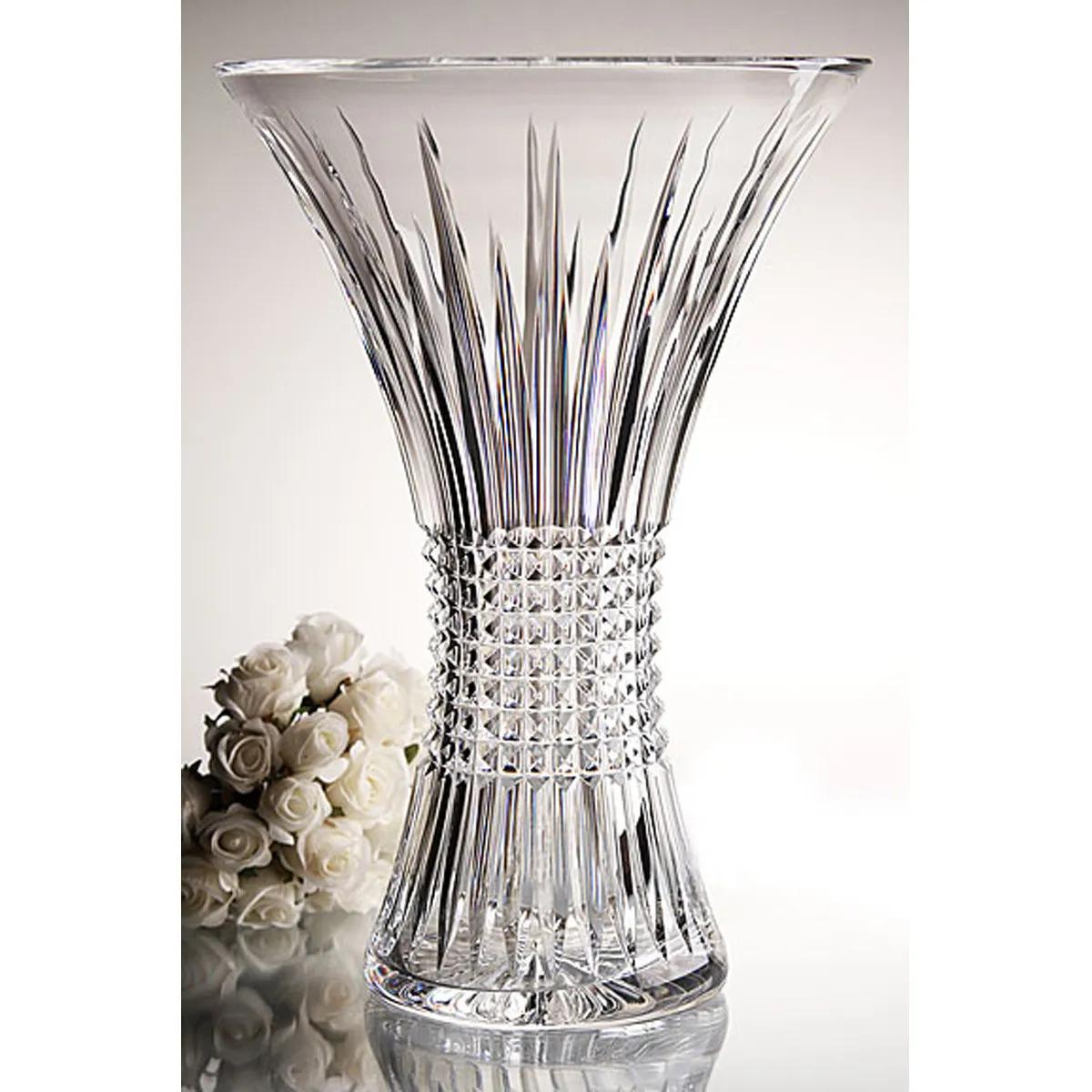 Waterford Vase Lismore Diamond Crystal - 8 in