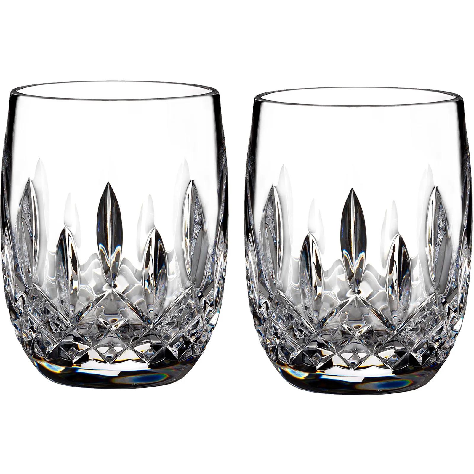 Waterford Tumbler Lismore Rounded Crystal - 7 oz Pair