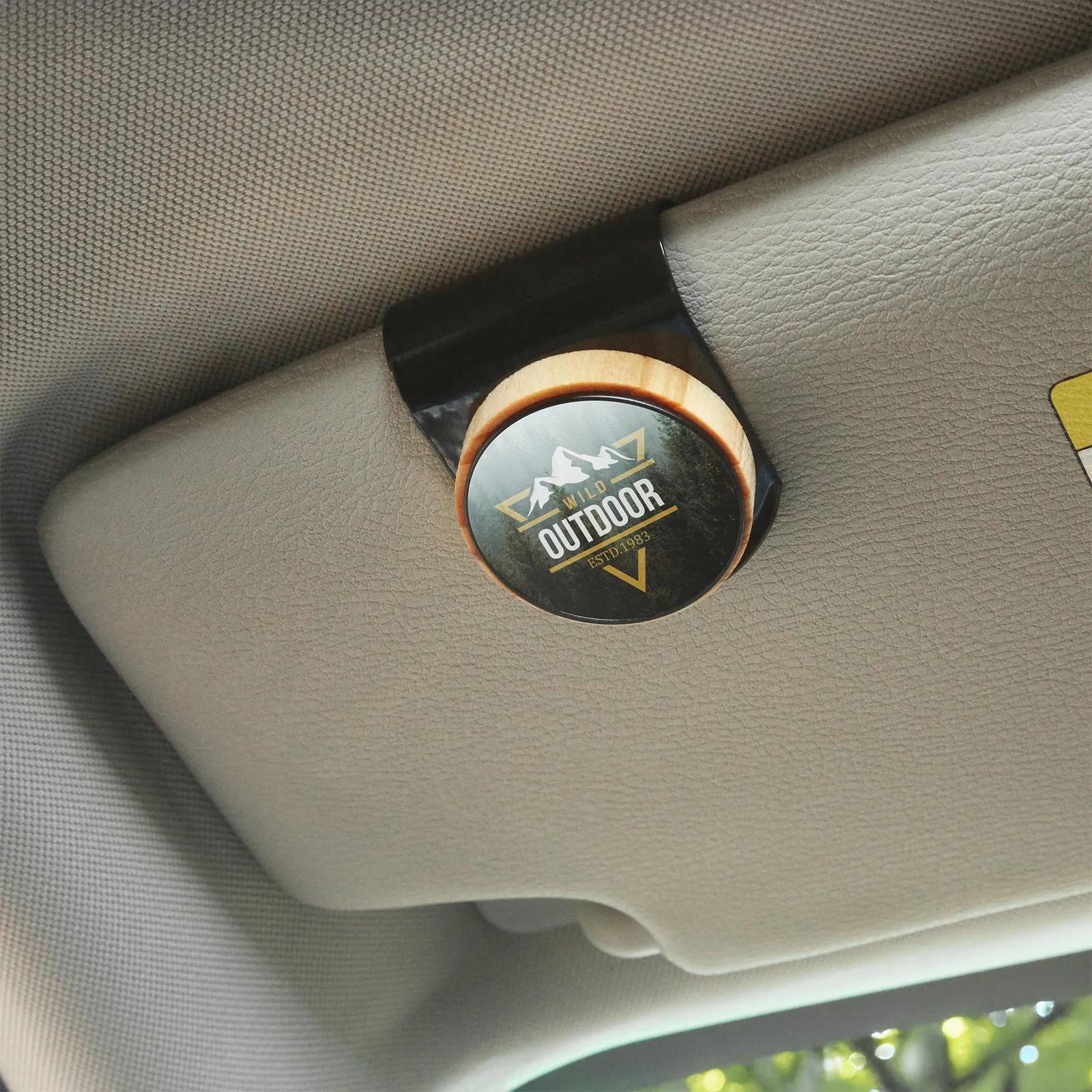 Car Air Freshener Visor Clip with Dome Imprint (3 Scents) - product view 2
