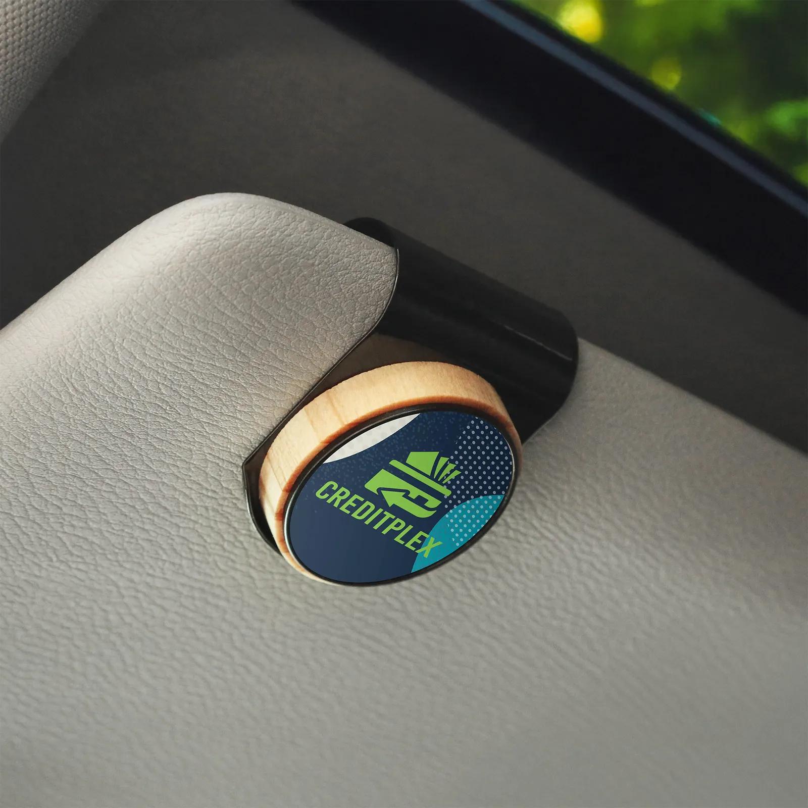 Car Air Freshener Visor Clip with Dome Imprint (3 Scents) - product view 4