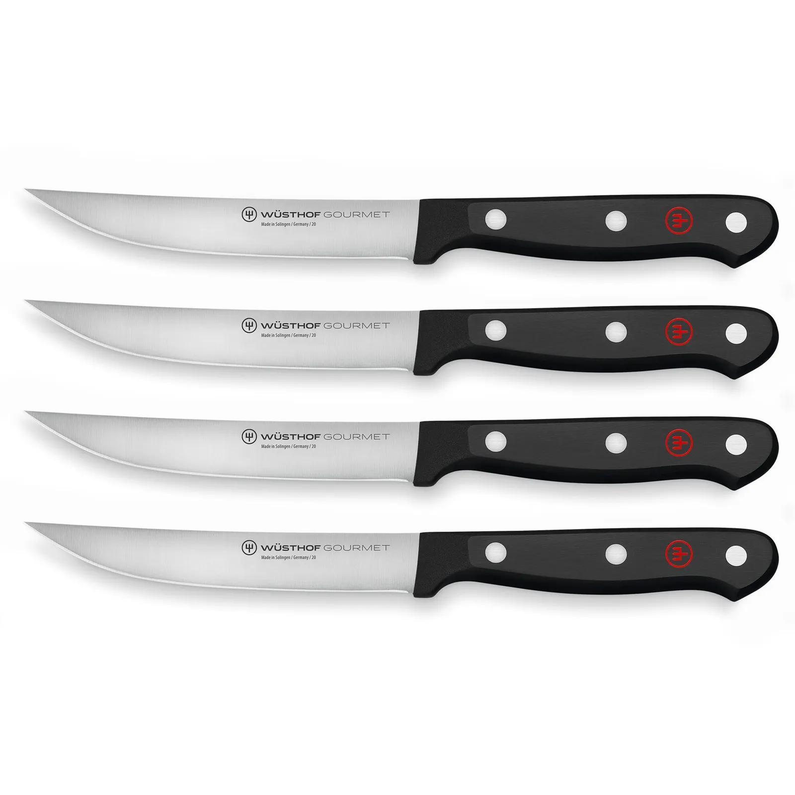 Gourmet Steak Knife Set Laser-Cut Steel (4 Piece)