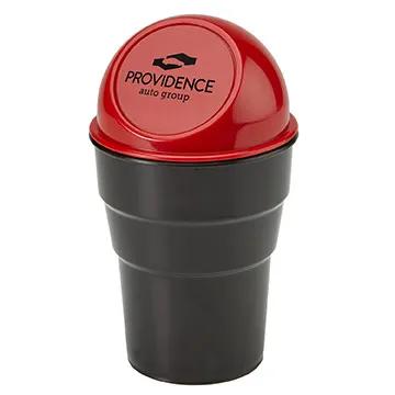 Mini Auto Trash Can Spring-Hinged Lid Cup Holder - product view 3