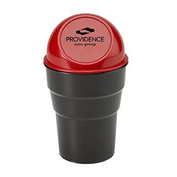 Mini Auto Trash Can Spring-Hinged Lid Cup Holder - product view 4