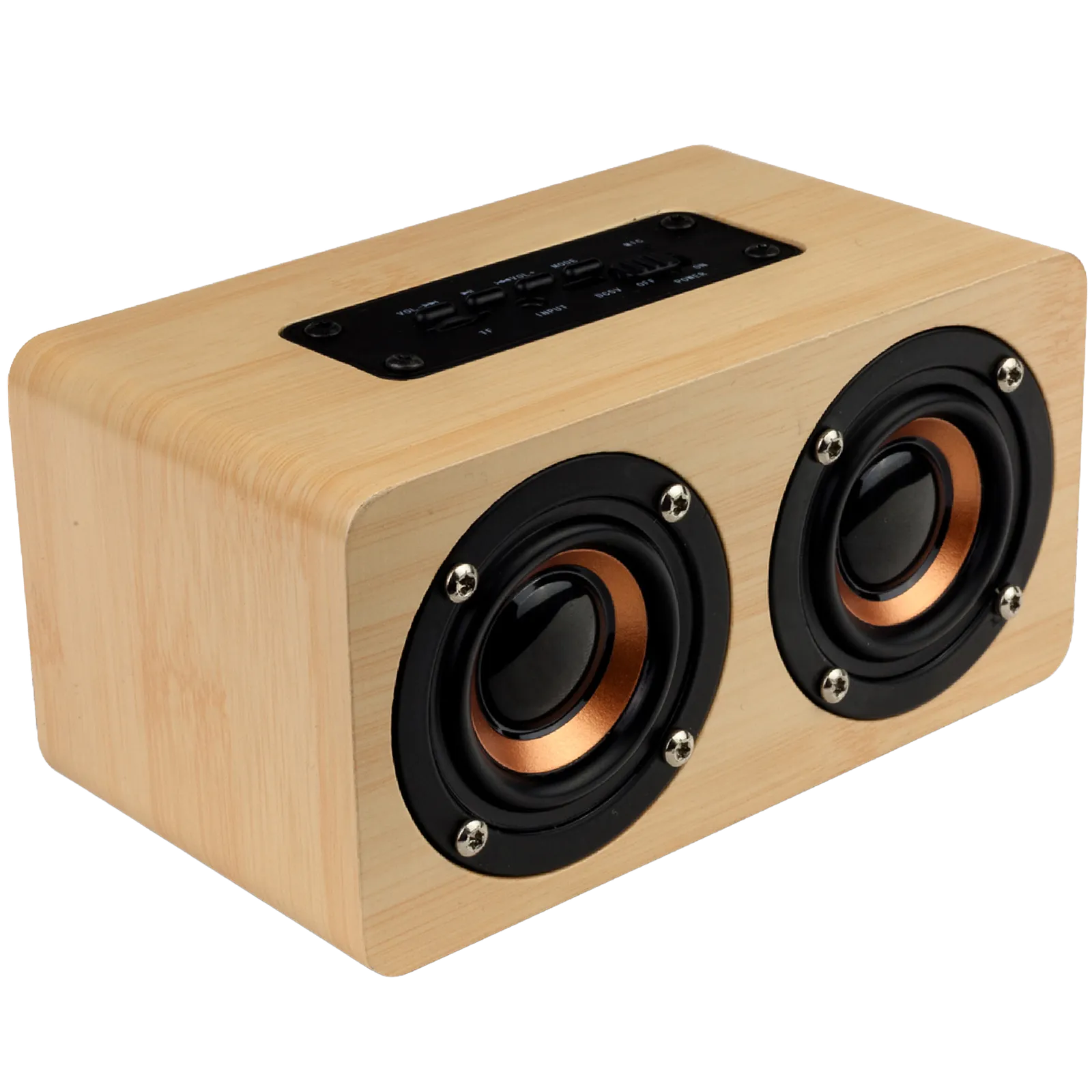 Wireless Speaker Wood-Look Dual Woofer - 10 Hour Play - blank view 6