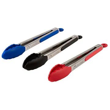 Tongs Silicone Tip Stainless Steel Locking - 12 in