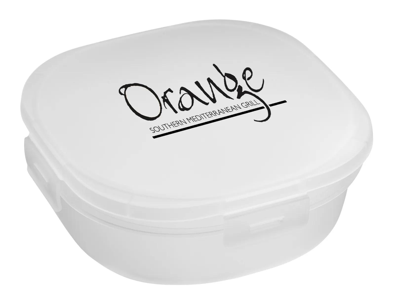 Salad Container Built-in Dressing Cup Polypropylene - 7 x 7 in - product view 4