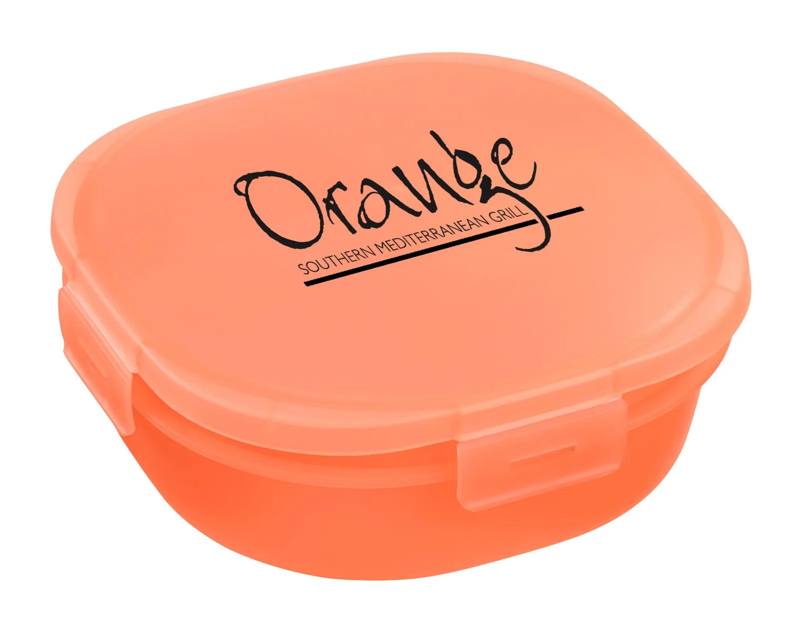 Salad Container Built-in Dressing Cup Polypropylene - 7 x 7 in - product view 5