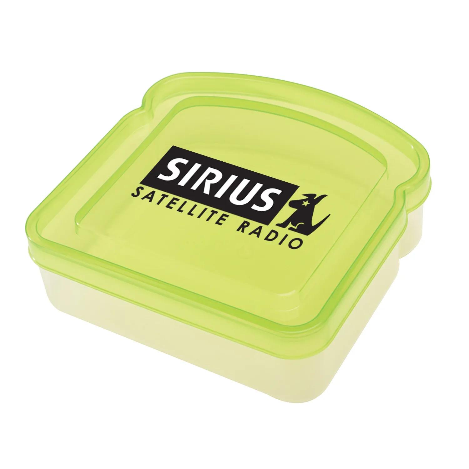 Deep Sandwich Container with Snap Lid - 5 x 5 in - product view 4