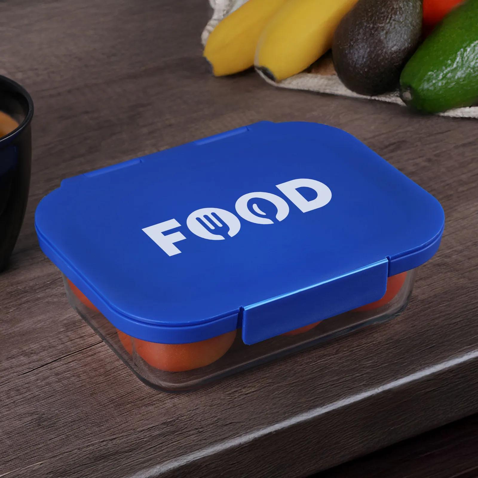 Glass Bento Box with Snap Lid - 8 x 6.5 in - product view 3