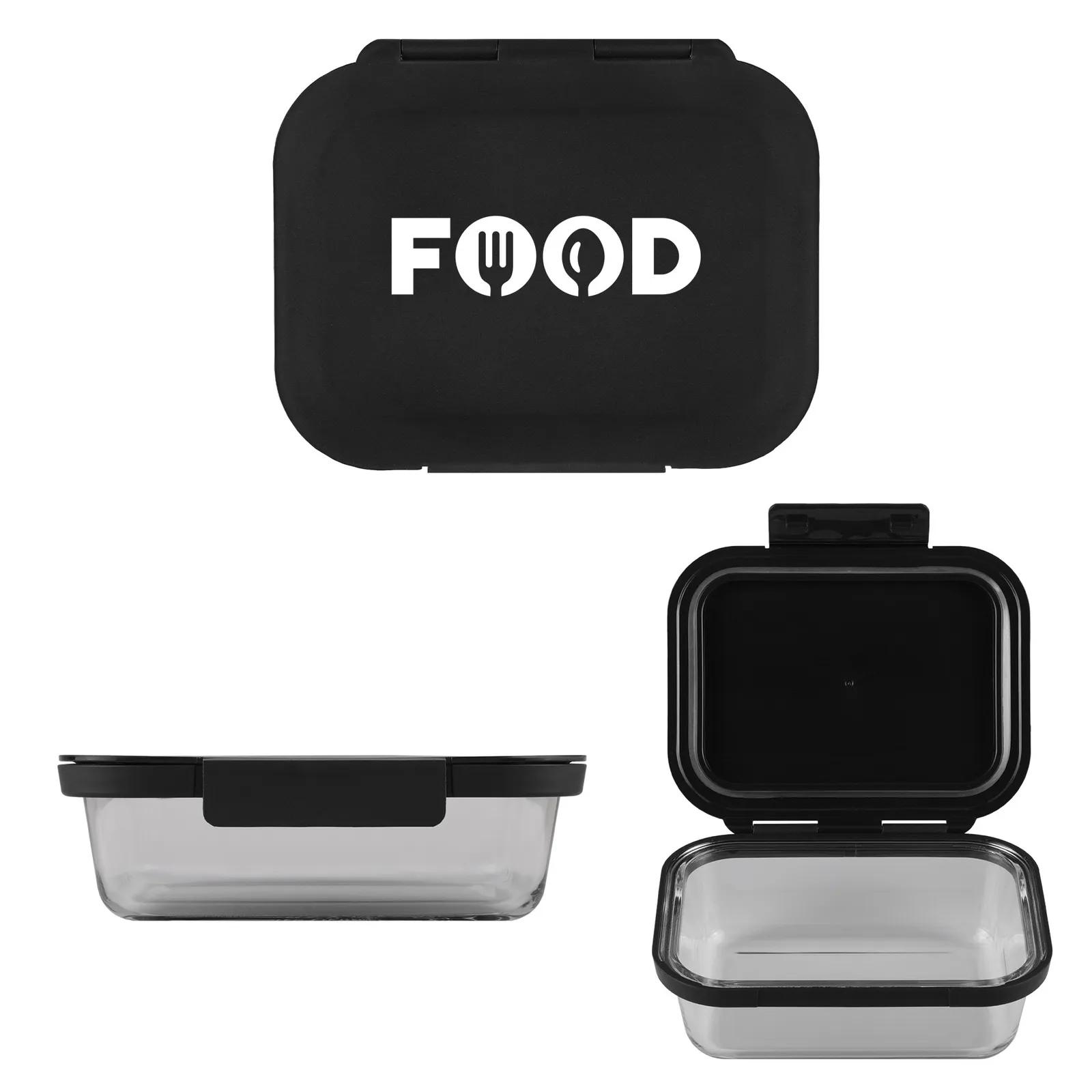 Glass Bento Box with Snap Lid - 8 x 6.5 in - product view 4